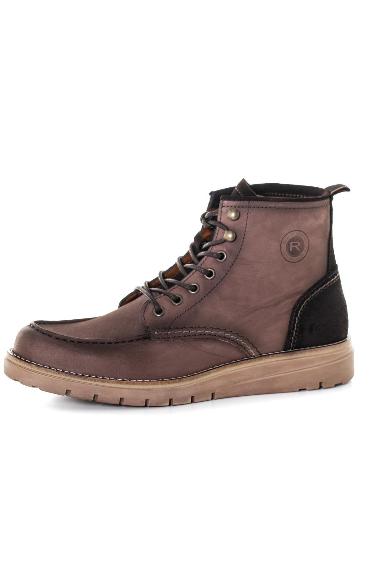 Chestnut brown men's boots - Image n°7