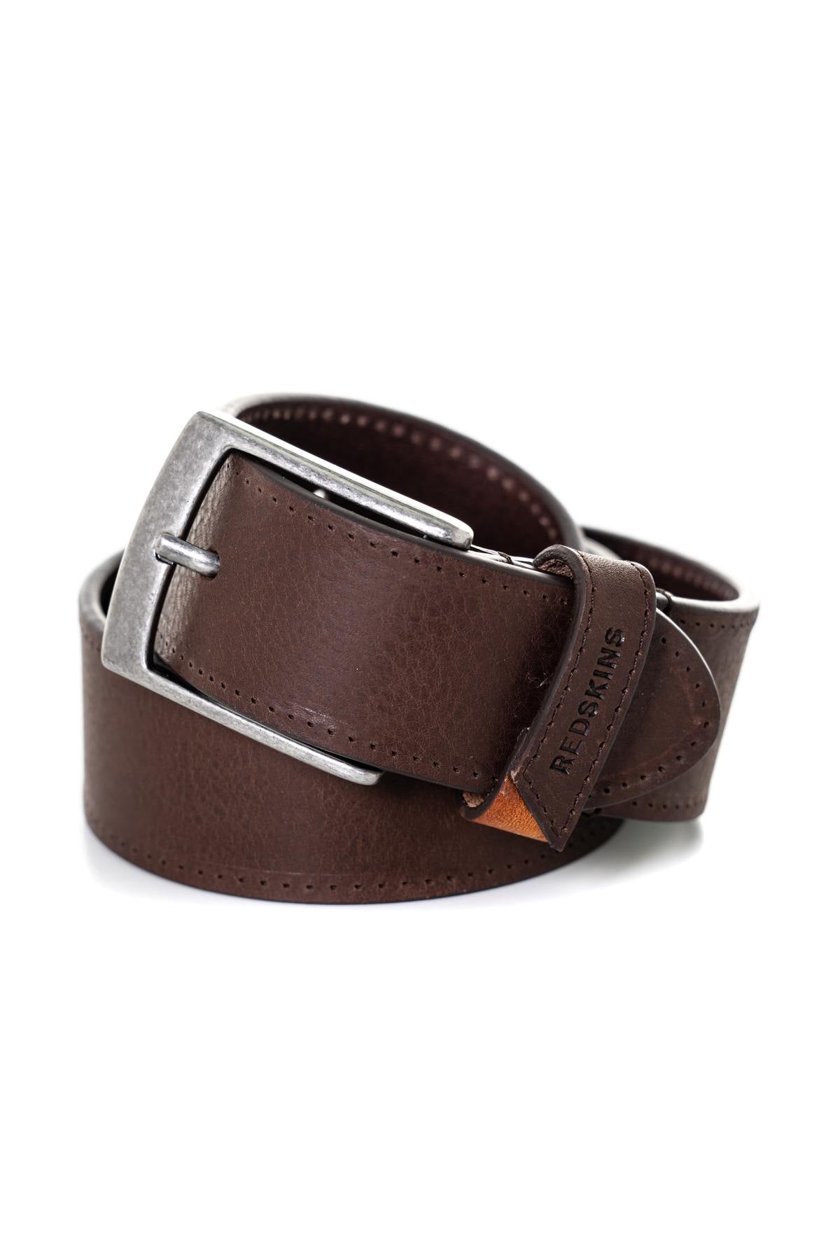 Brown men's belt - Image n°1