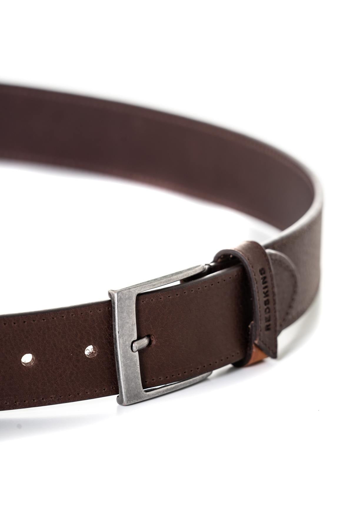 Brown men's belt - Image n°2