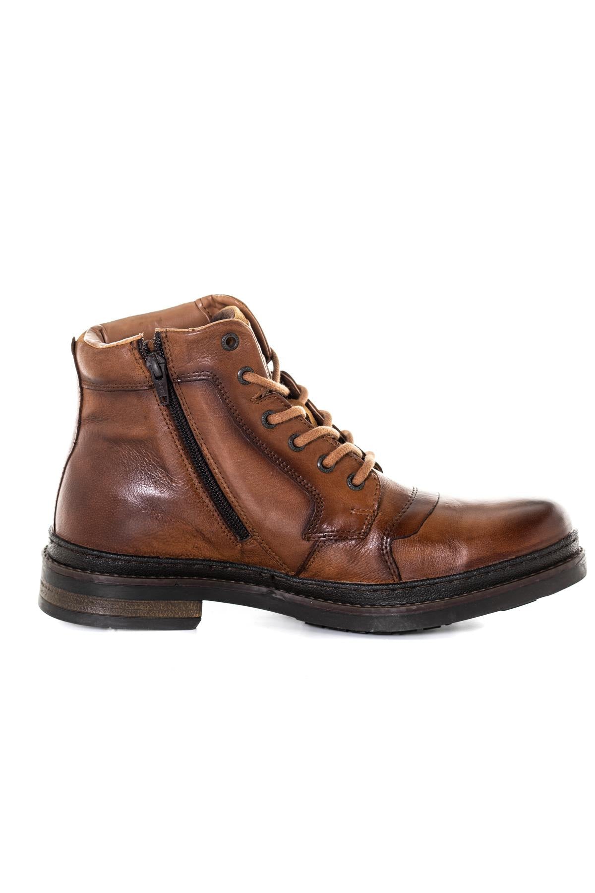 Brown leather boots - Image n°3