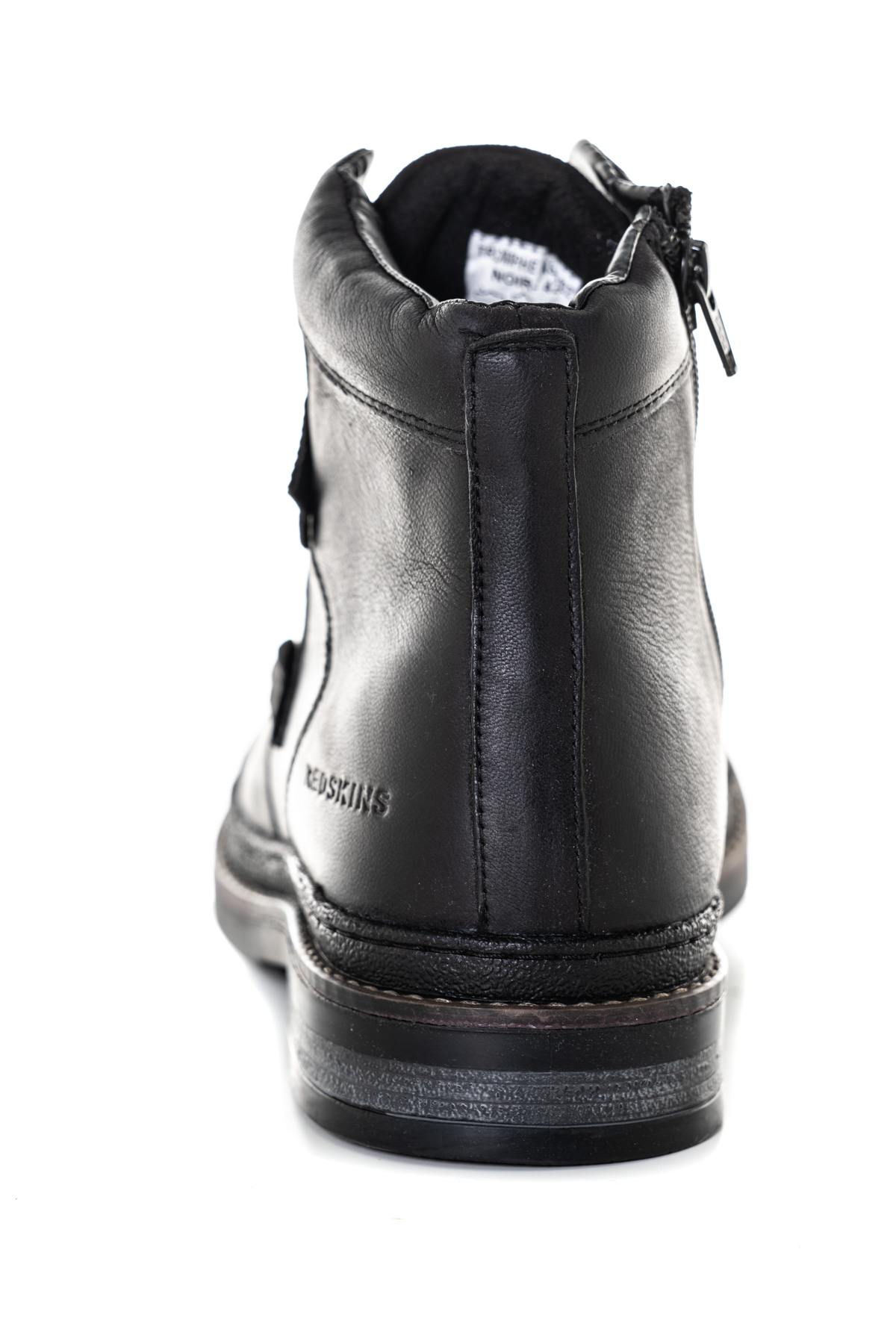 Men's black leather ankle boots - Image n°7