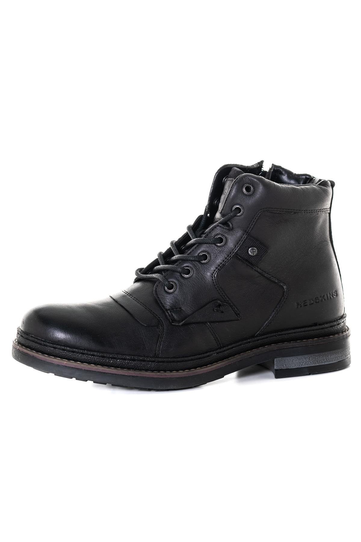 Men's black leather ankle boots - Image n°8