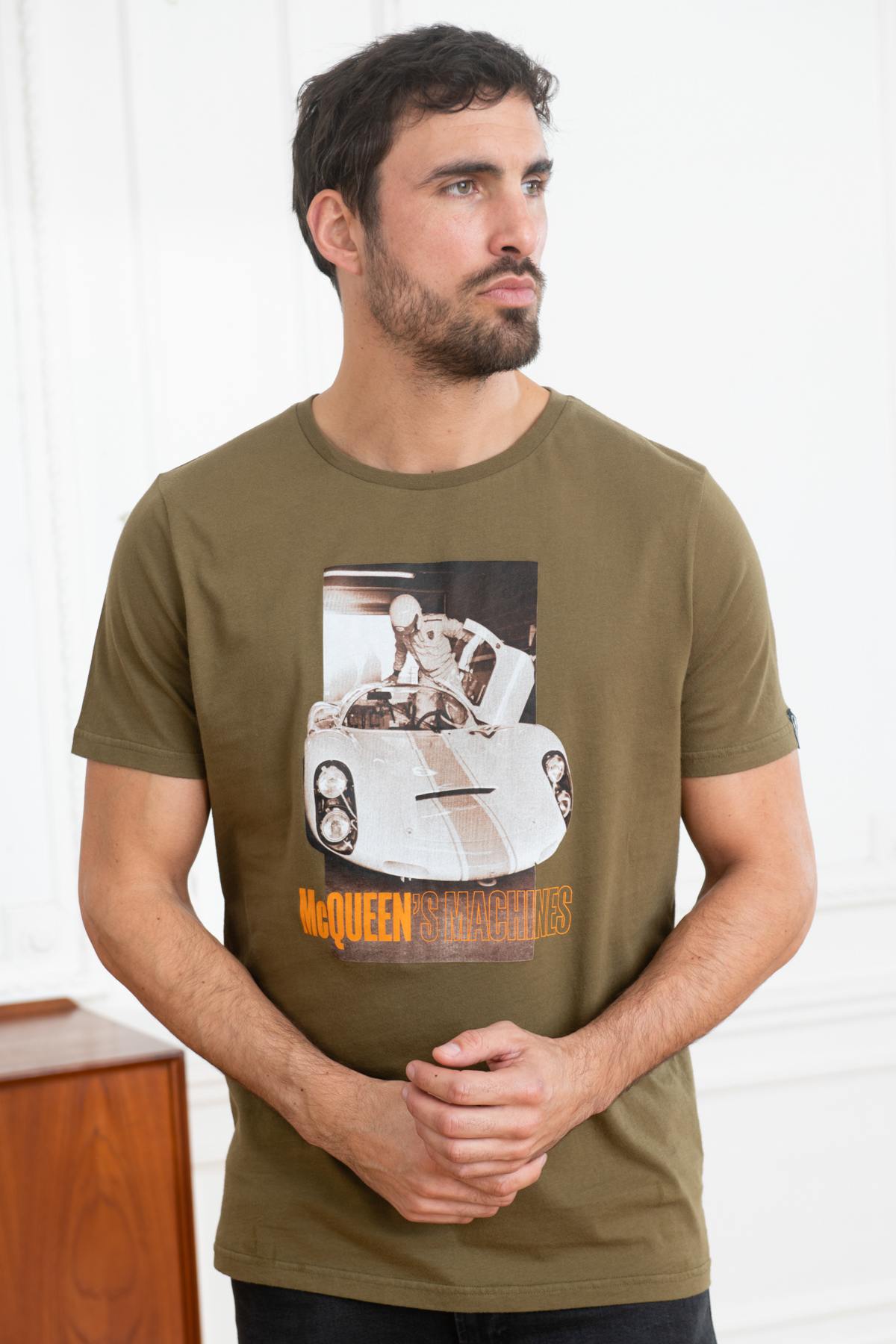 Steve McQueen khaki T-Shirt - Image n°1