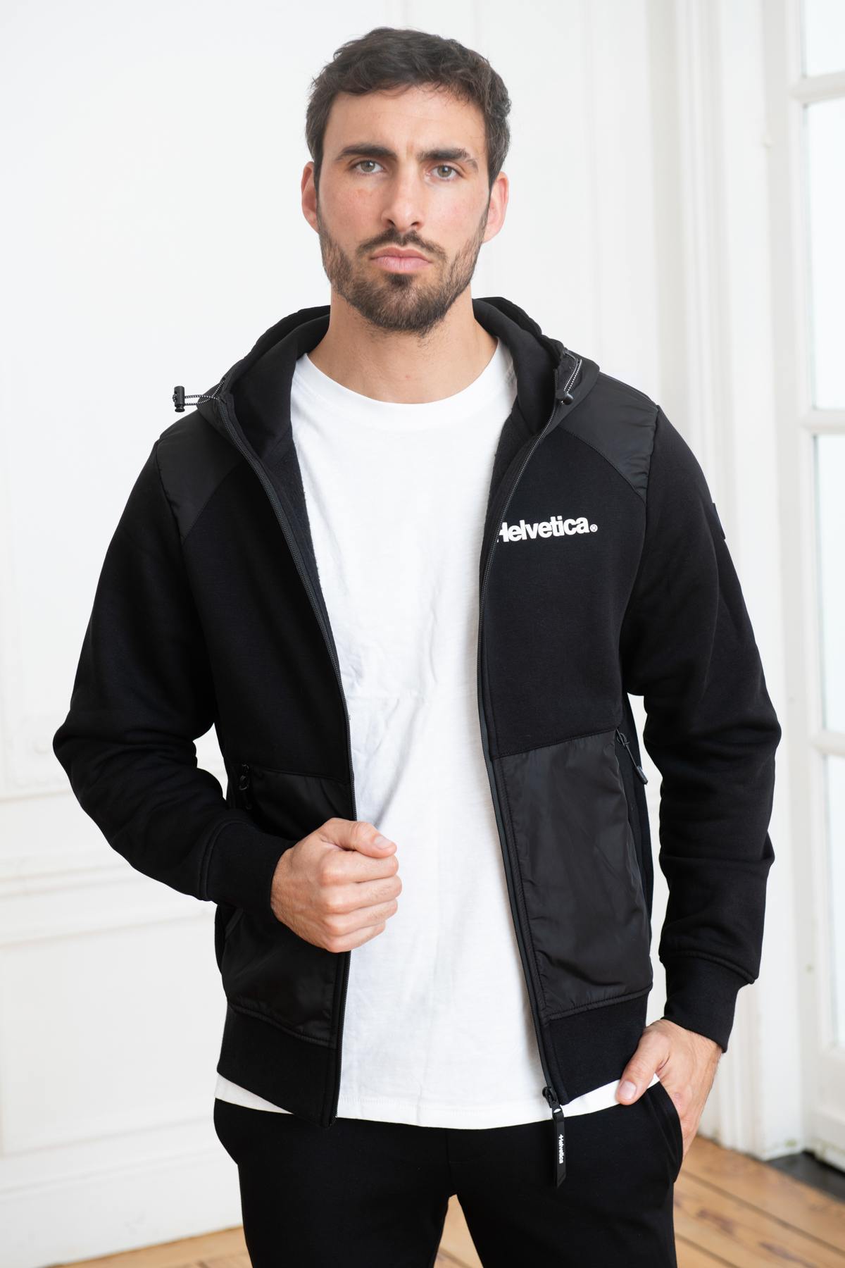 Black sportswear jacket - Image n°3