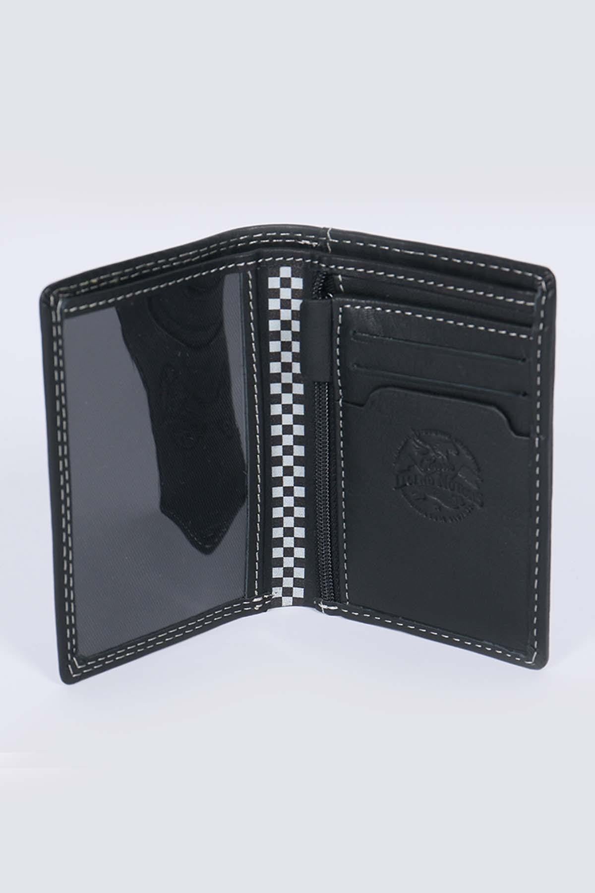 Black cowhide leather wallet - Image n°2