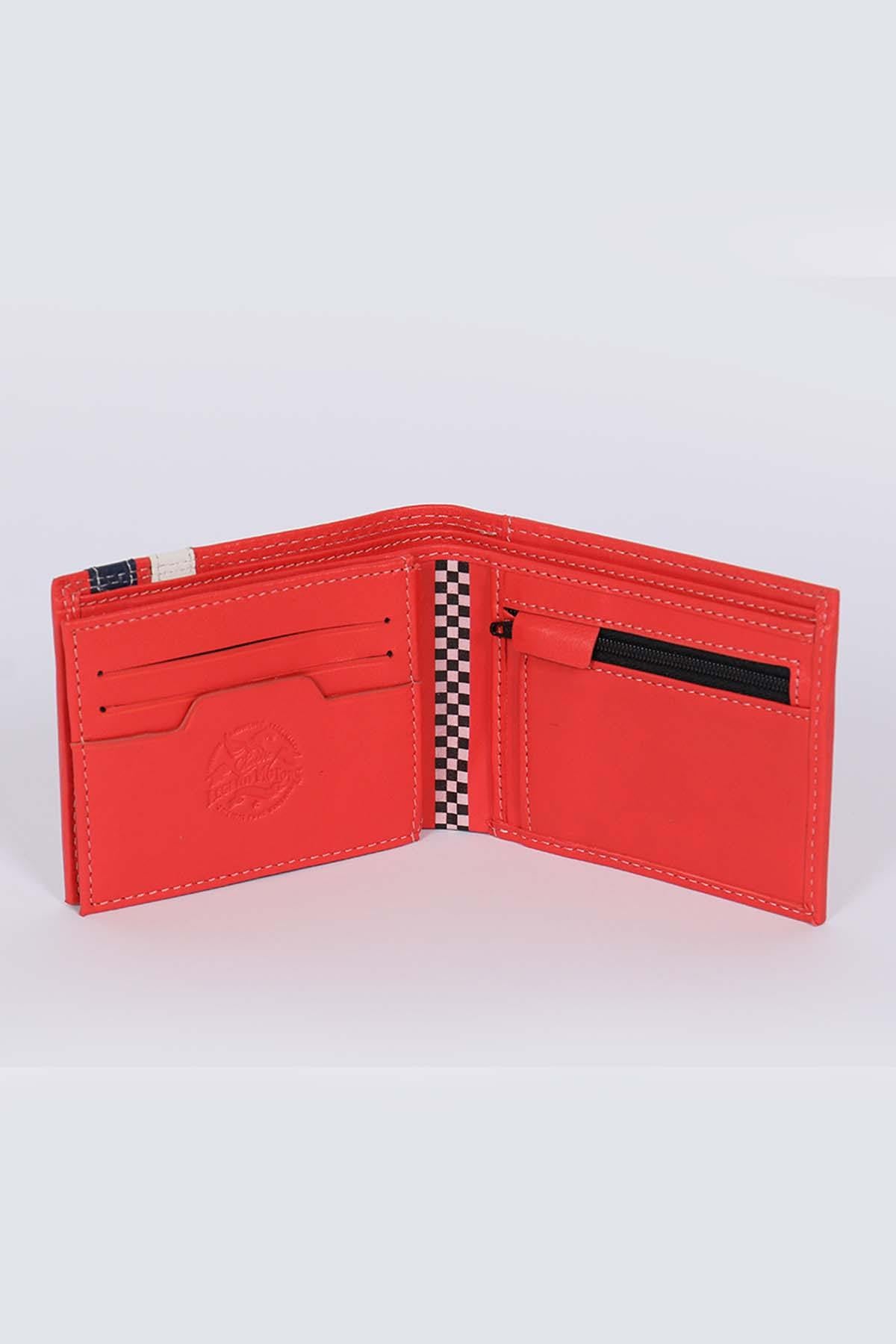 Red sheepskin wallet - Image n°2