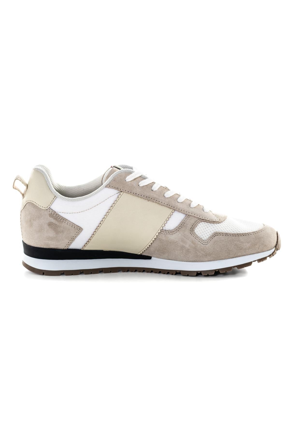 Textile sneakers white beige - Image n°2