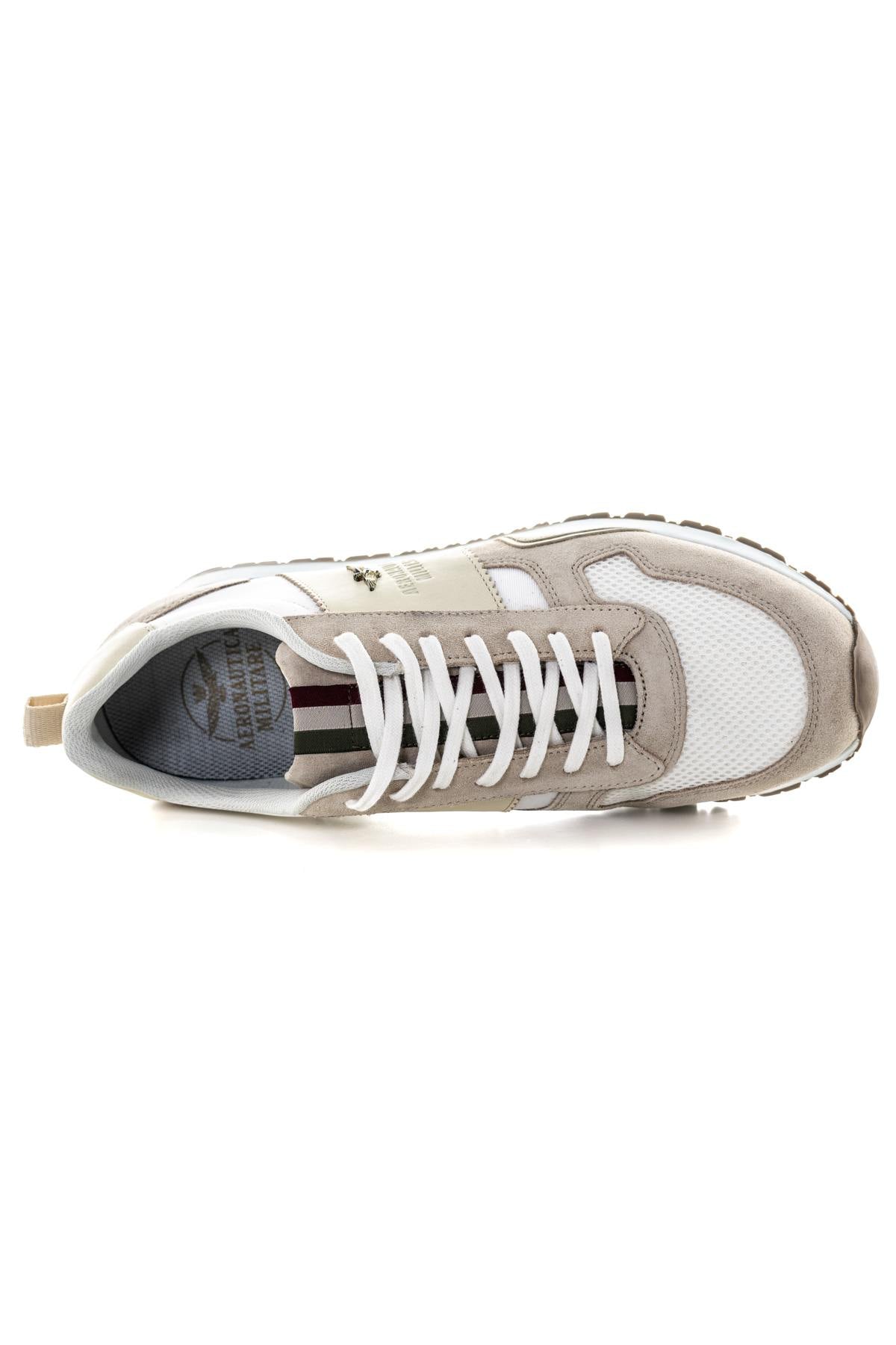 Textile sneakers white beige - Image n°3