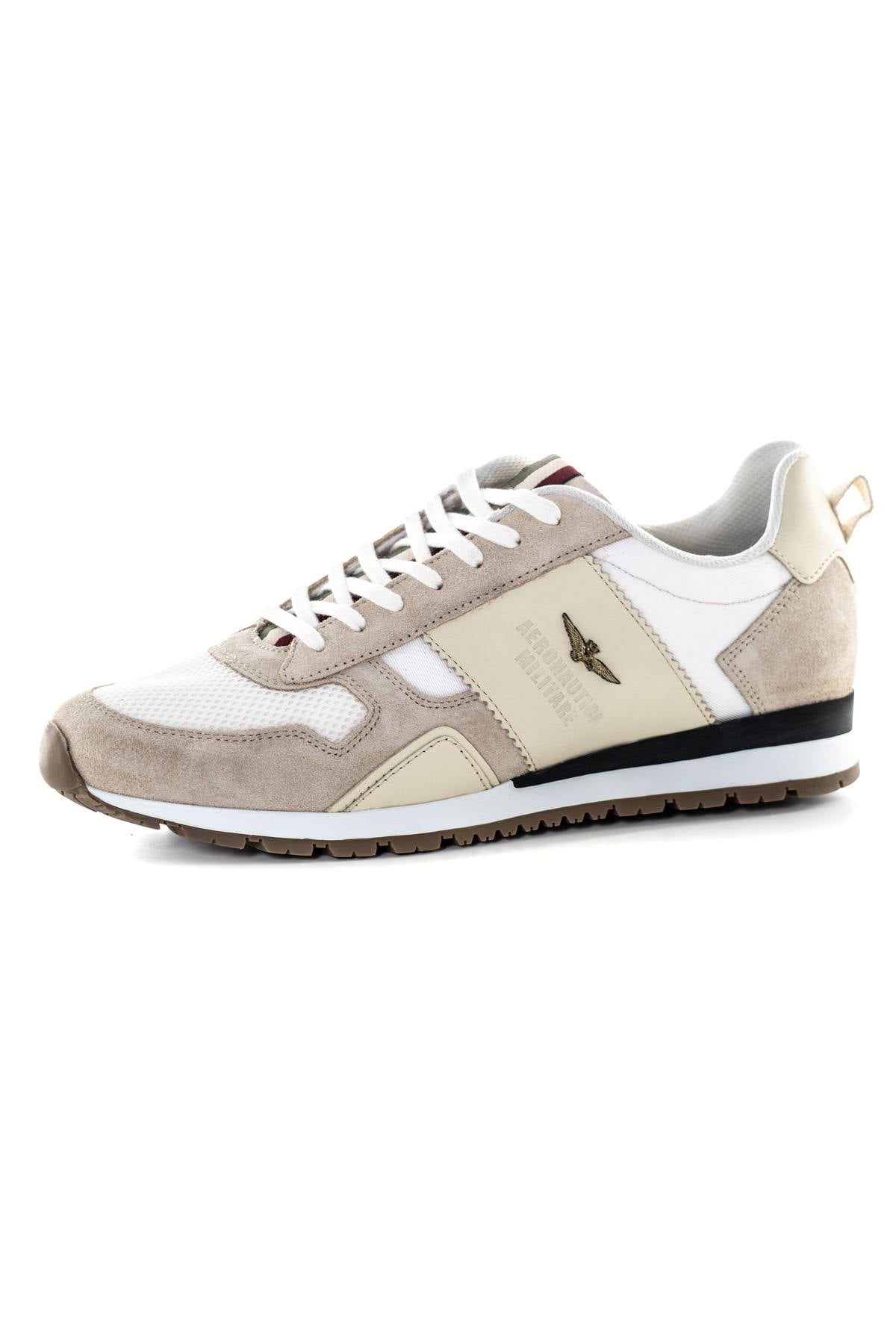 Textile sneakers white beige - Image n°7