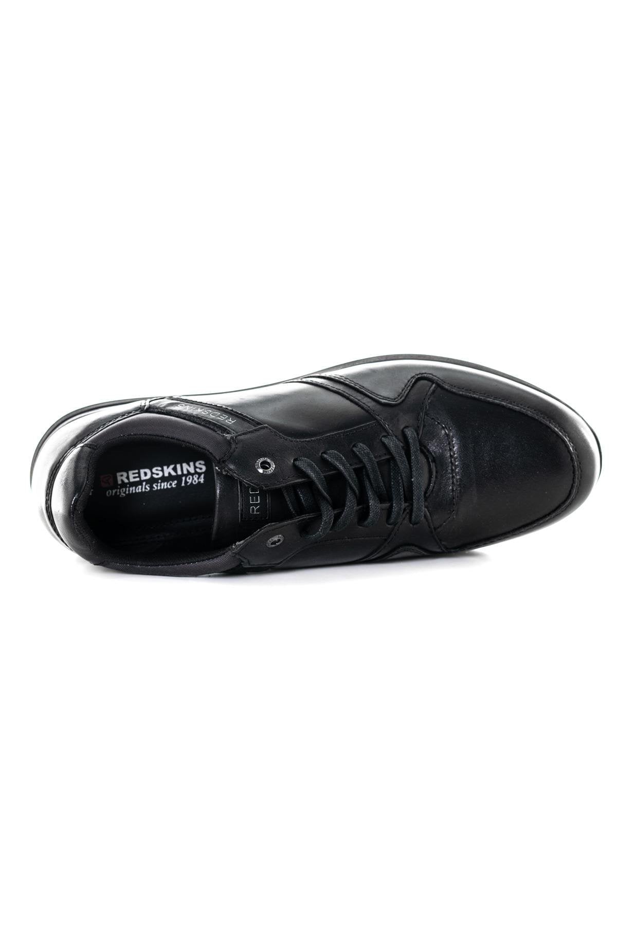 Black leather sneakers - Image n°3