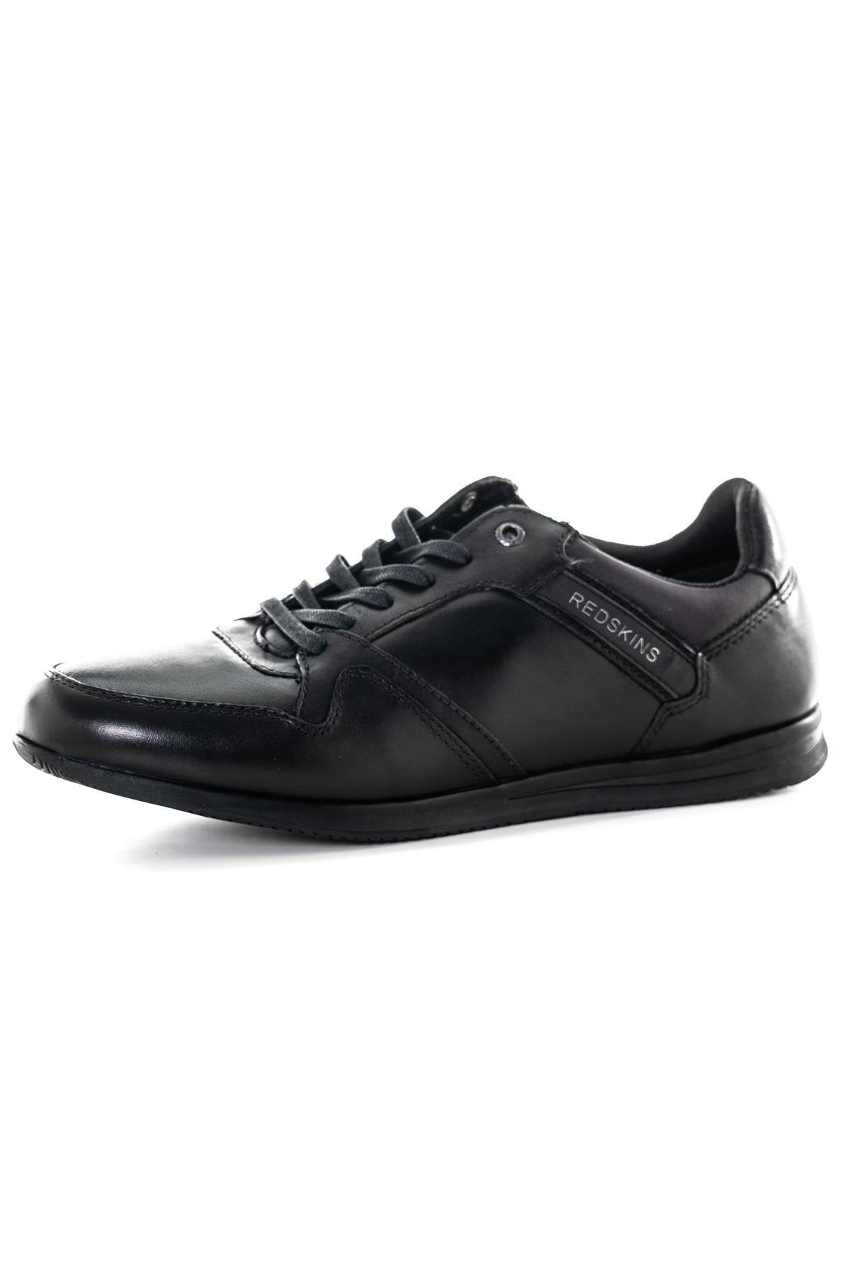 Black leather sneakers - Image n°7