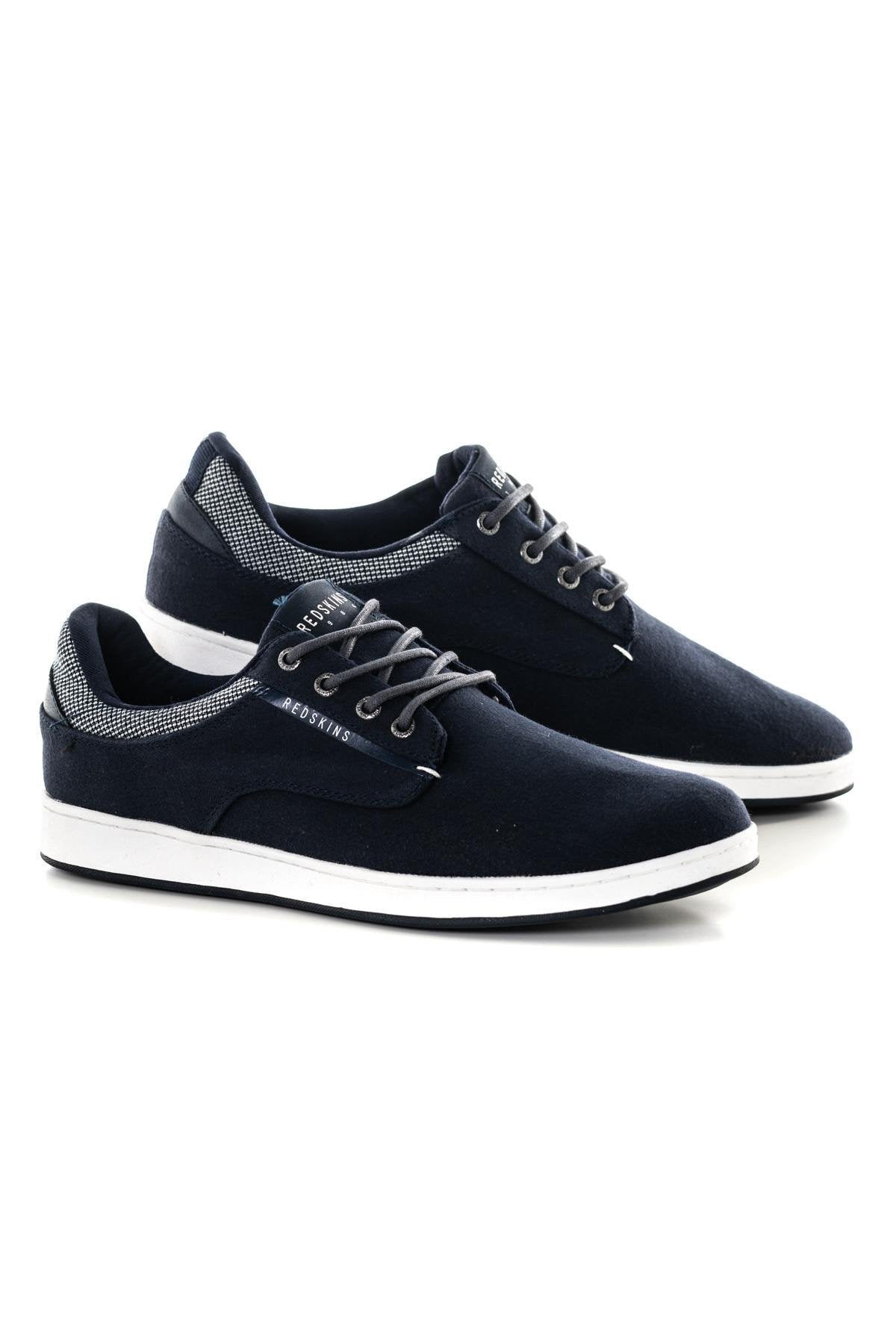 Navy Blue Textile Sneakers - Image n°1