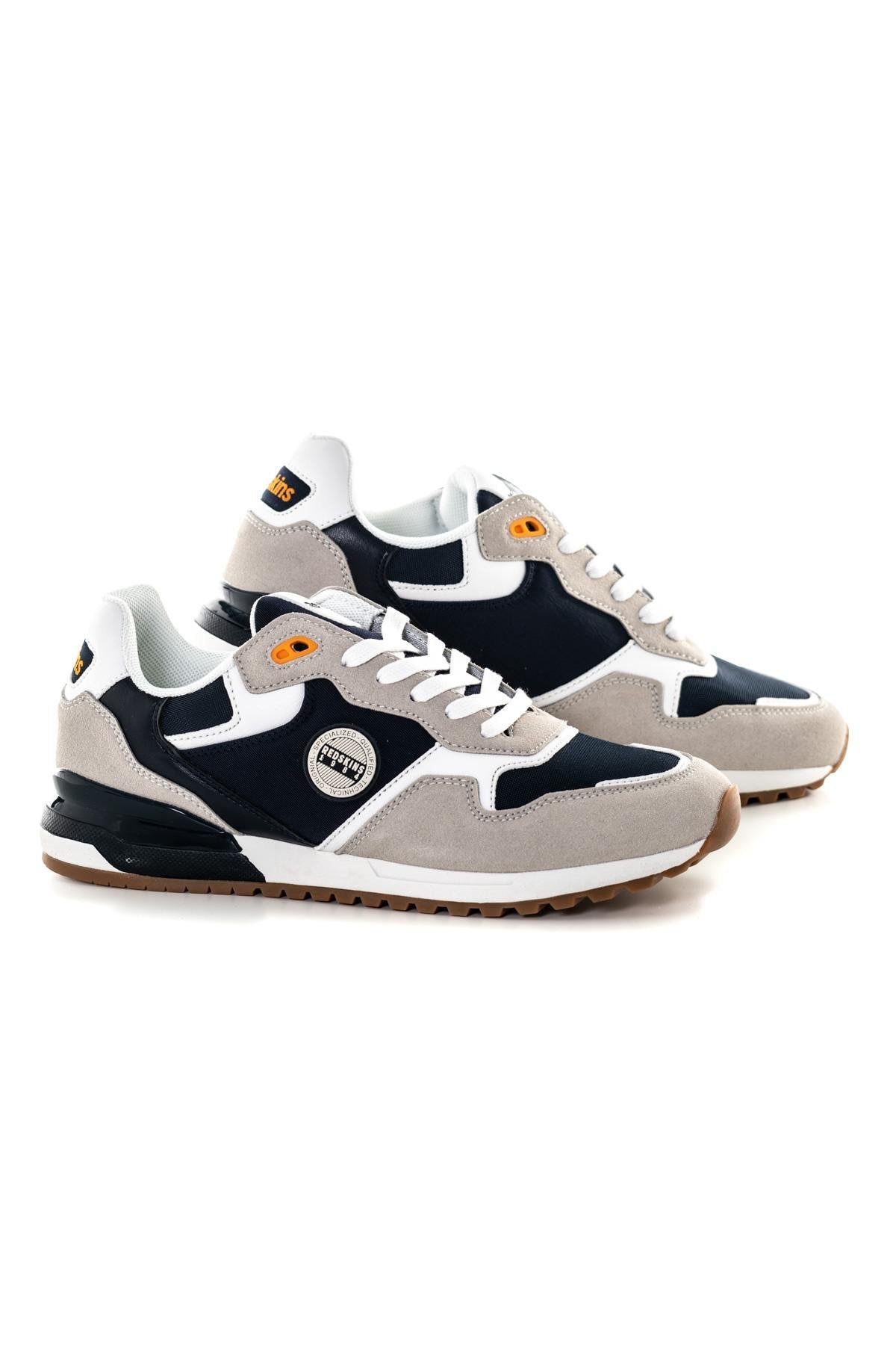 Sneakers Textile white beige navy - Image n°2