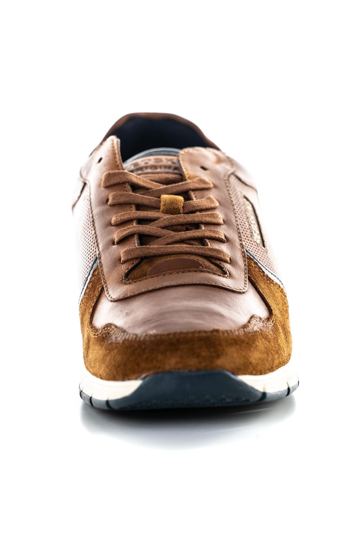 Cognac leather sneakers - Image n°6