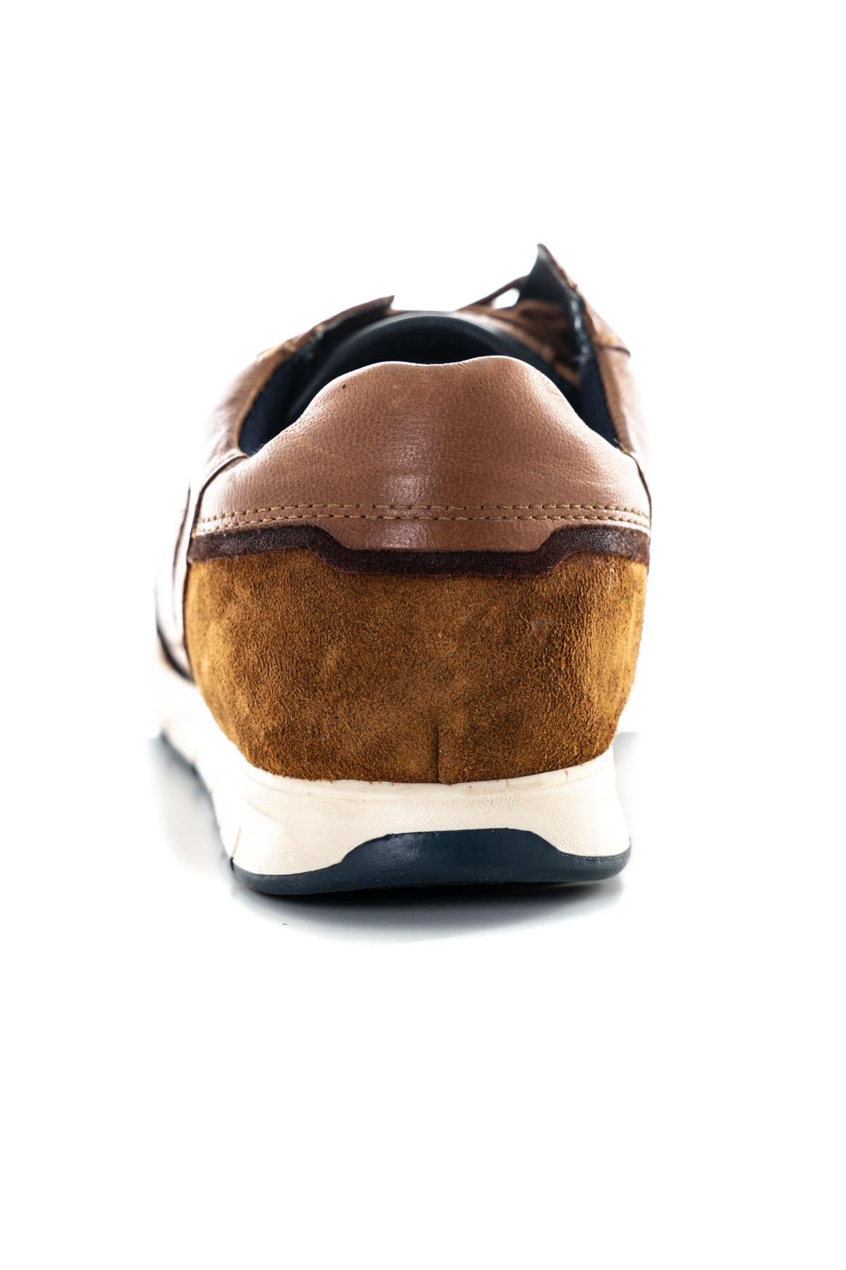 Cognac leather sneakers - Image n°7