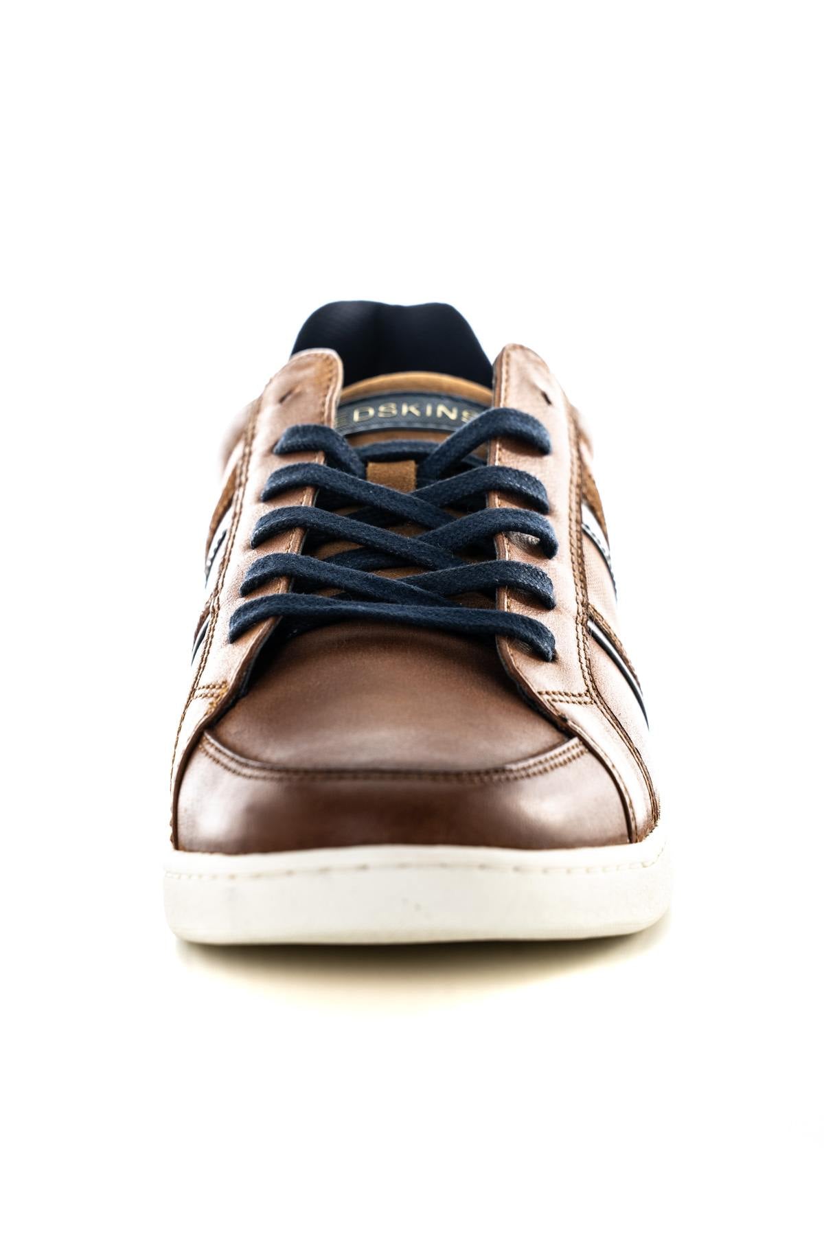 Cognac leather sneakers - Image n°5