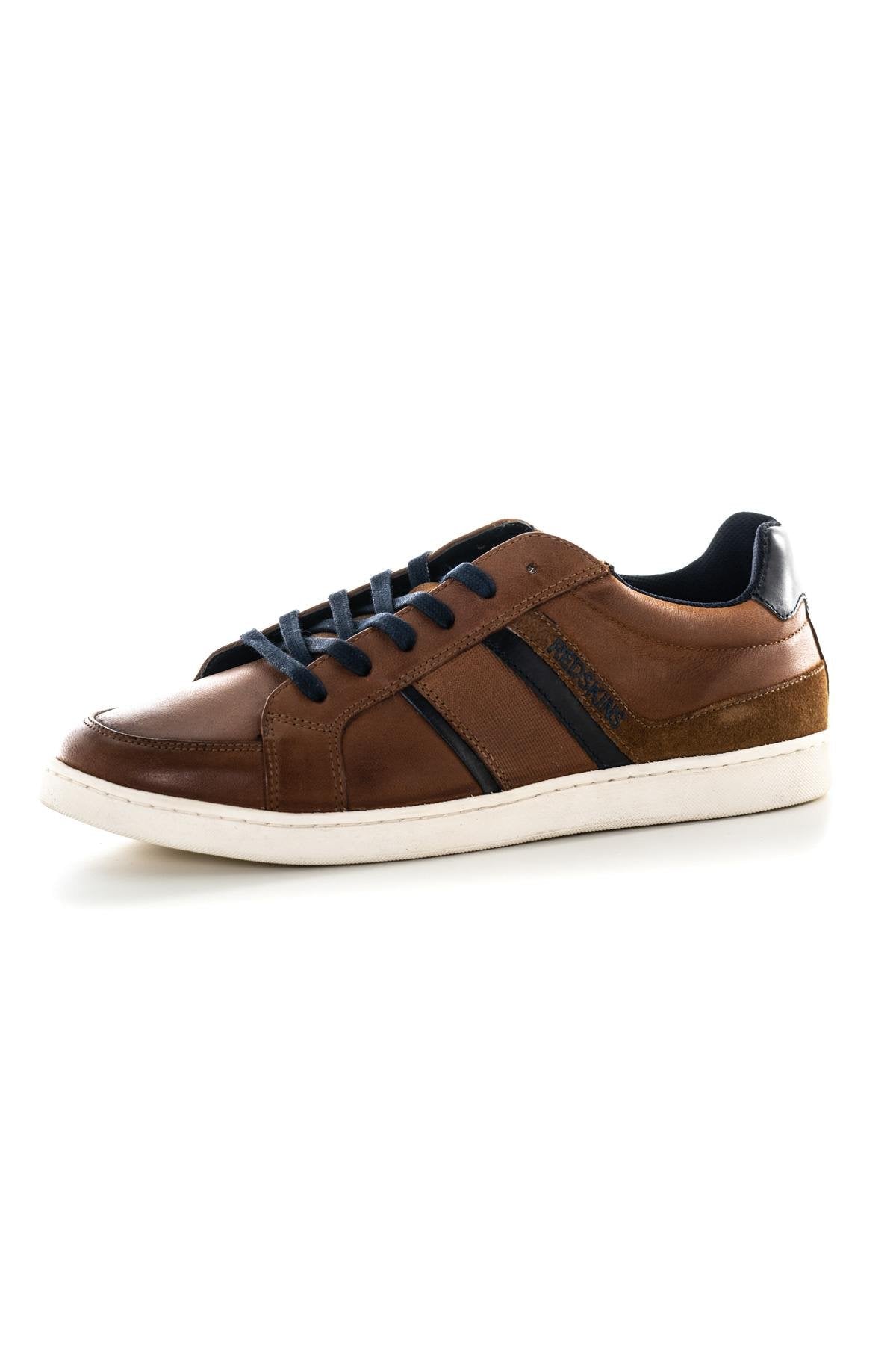 Cognac leather sneakers - Image n°7