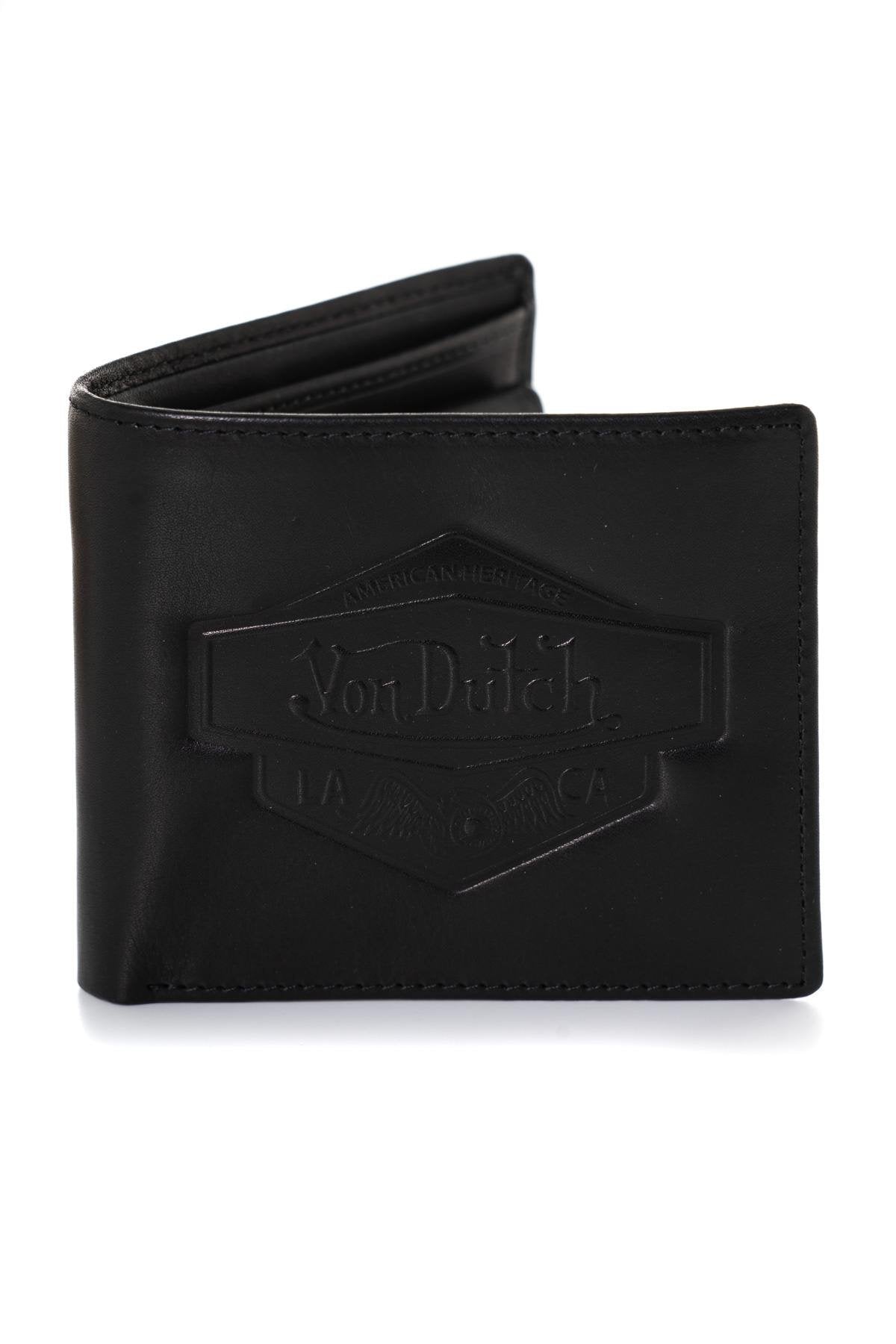 Small black leather wallet - Image n°1