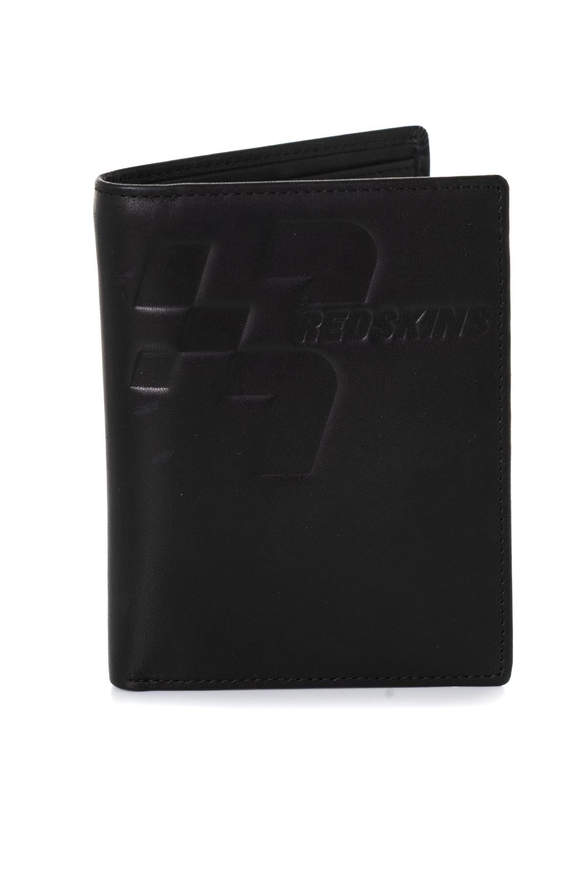 Vertical black leather wallet - Image n°1