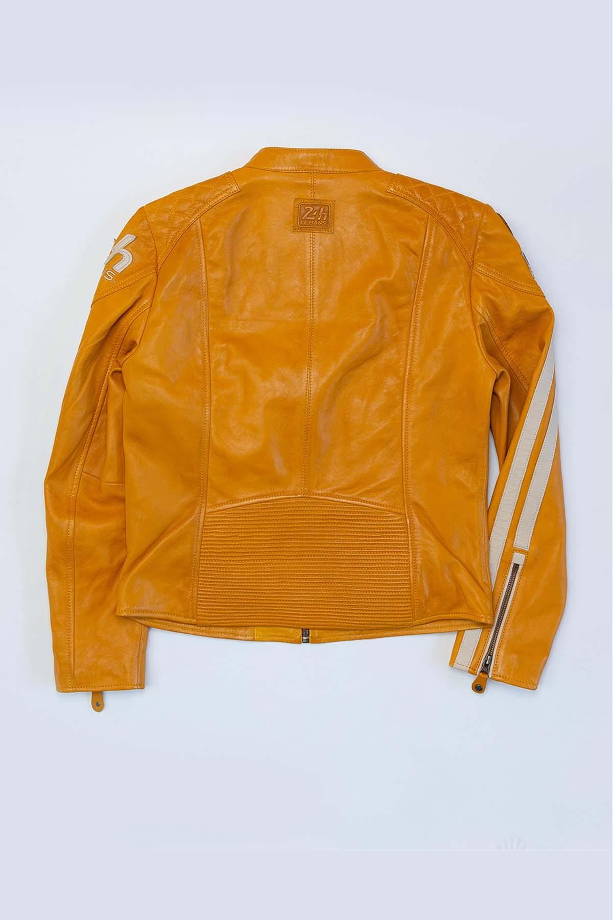 24H Le Mans Trassy Leather Jacket Yellow Women - Image n°6