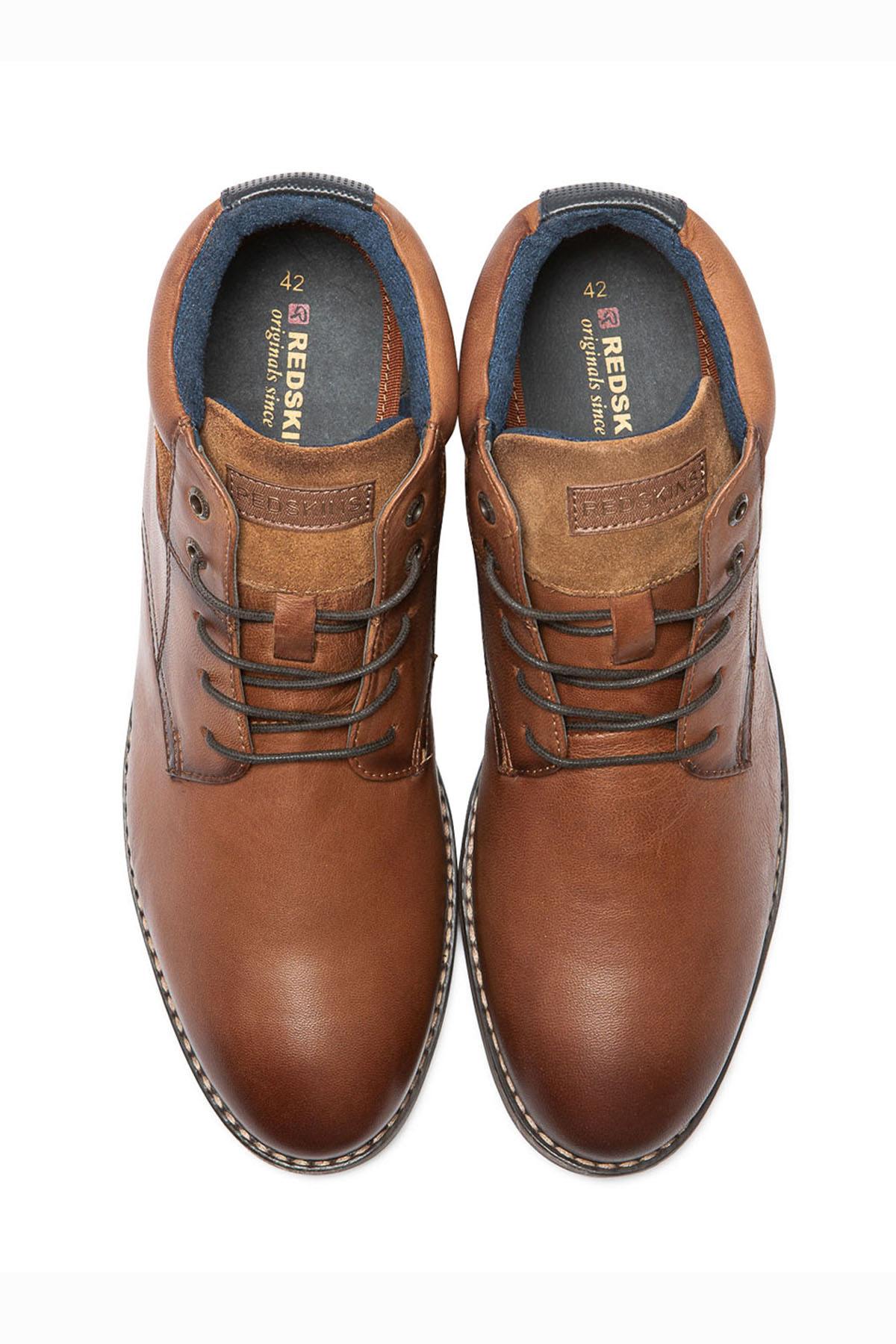 Navy cognac leather shoes - Image n°2