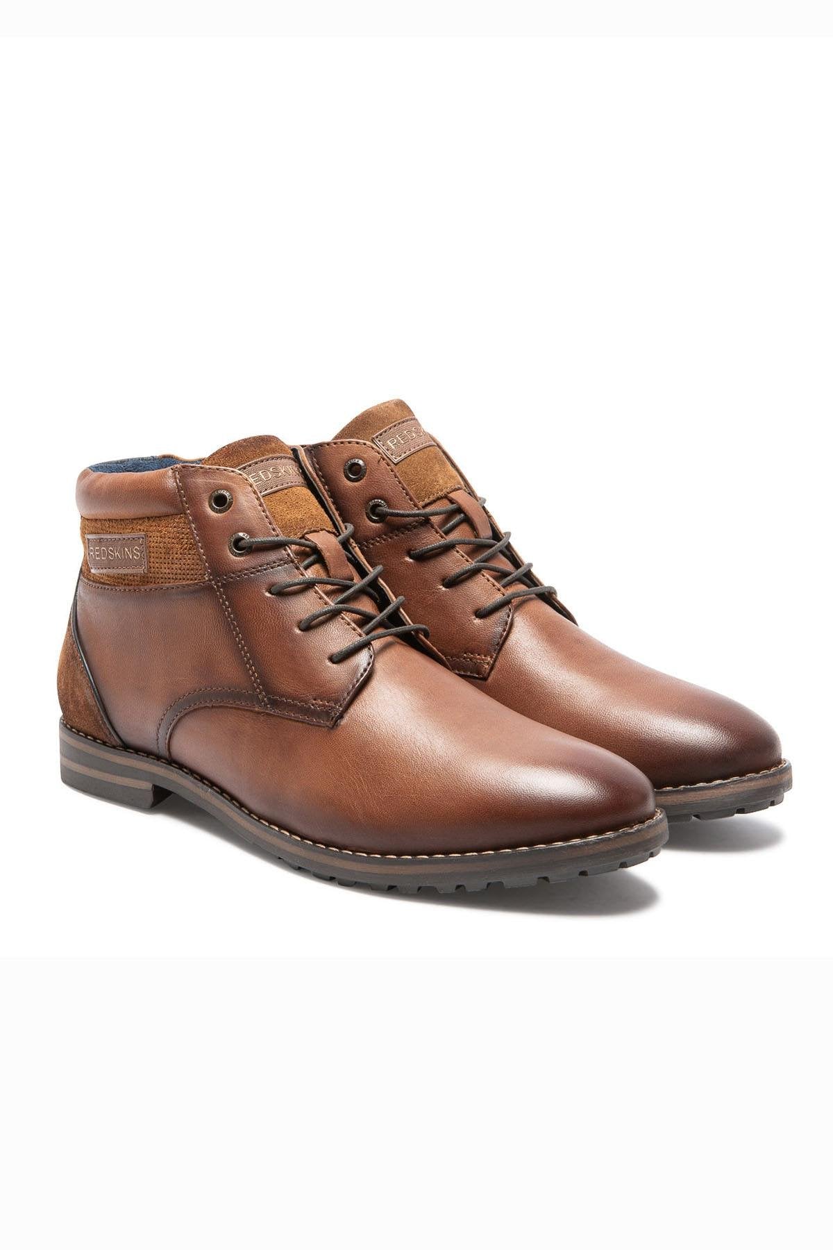 Navy cognac leather shoes - Image n°1