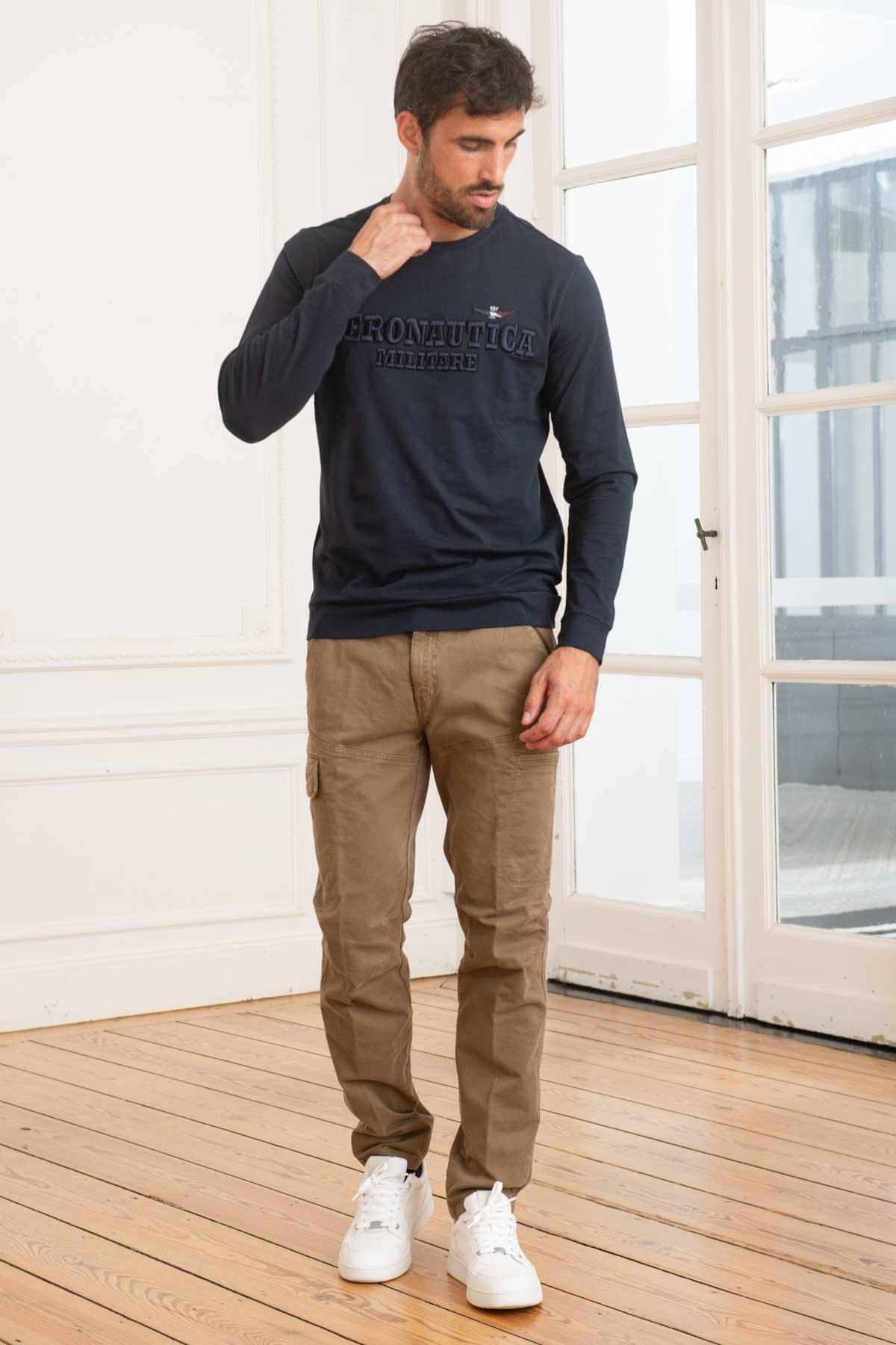 Men's brown cargo pants - Image n°4