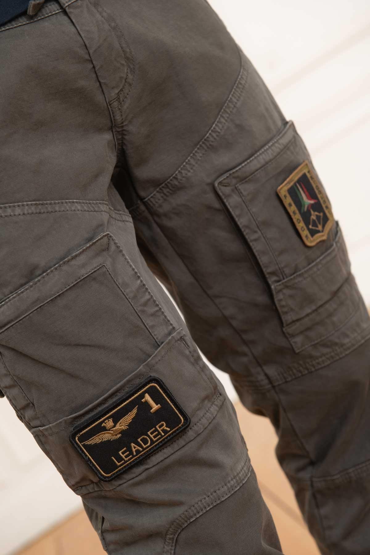 Brown Italian Aviation Cargo Pants - Image n°5