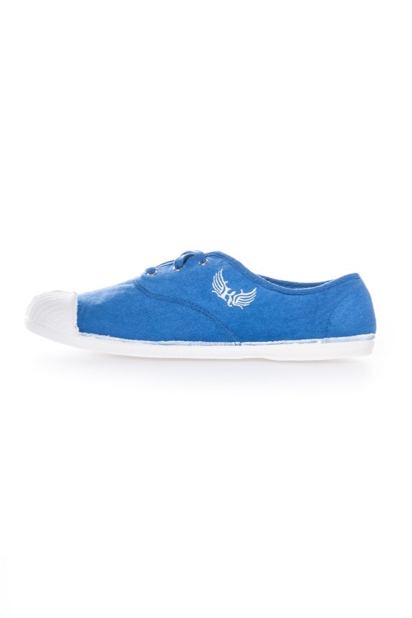 Blue KAPORAL canvas sneakers - Image n°2