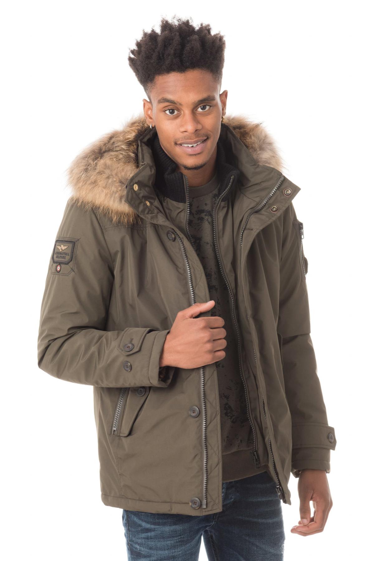 Men's khaki polyester jacket - Image n°4