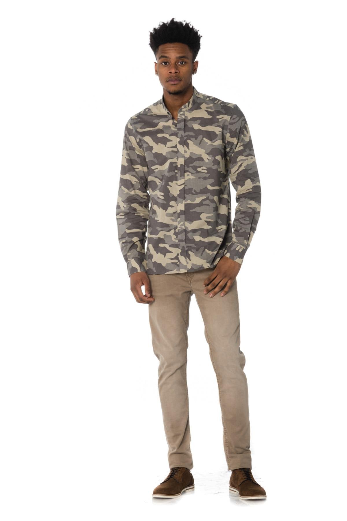 Camouflage printed shirt - Image n°9