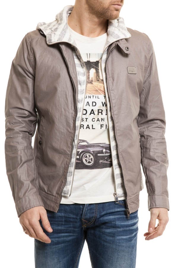 Antony Morato men's cotton jacket Light gray - Image n°1