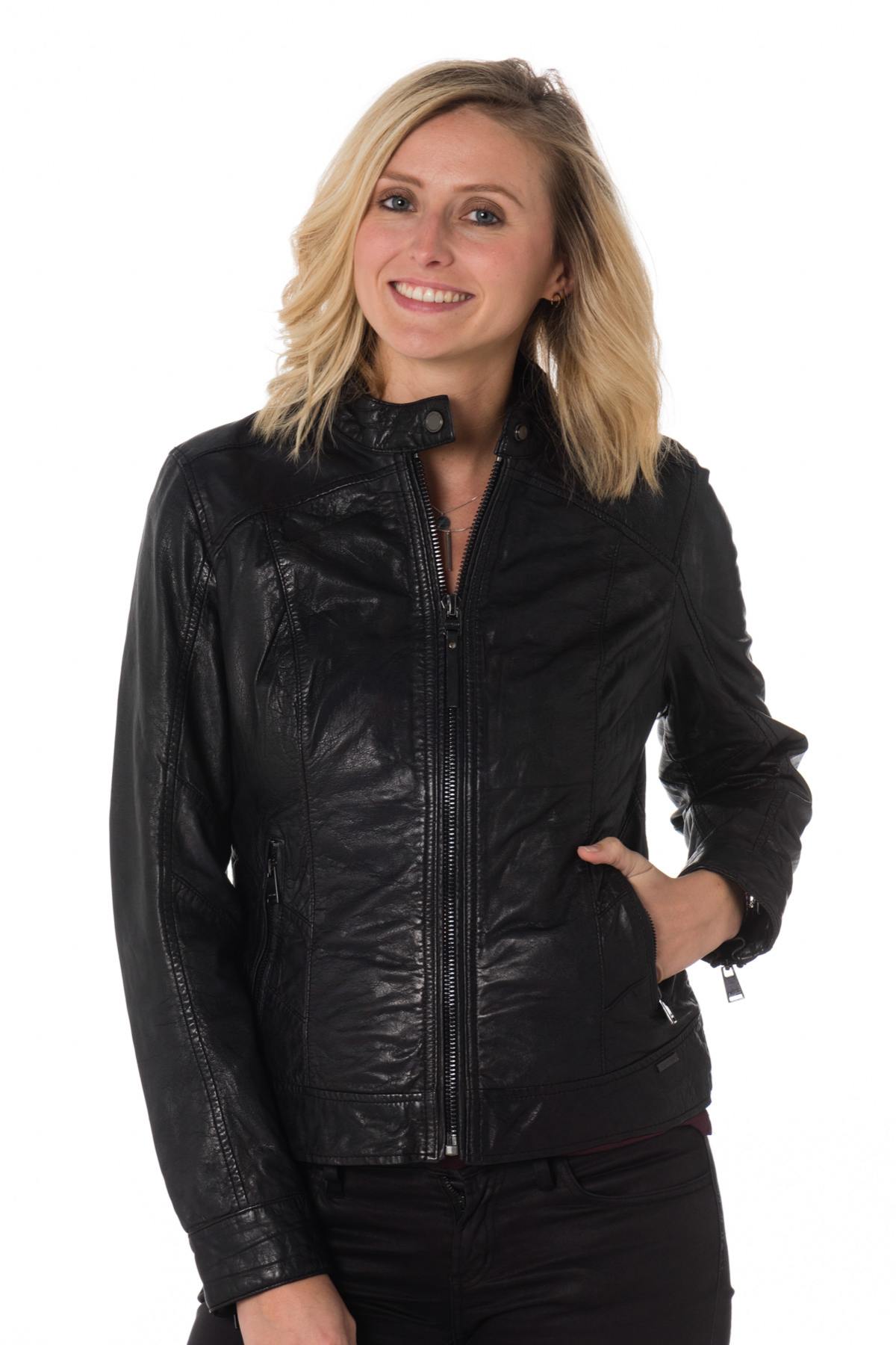  Women's biker collar jacket special for large sizes Cityzen - Image n°3