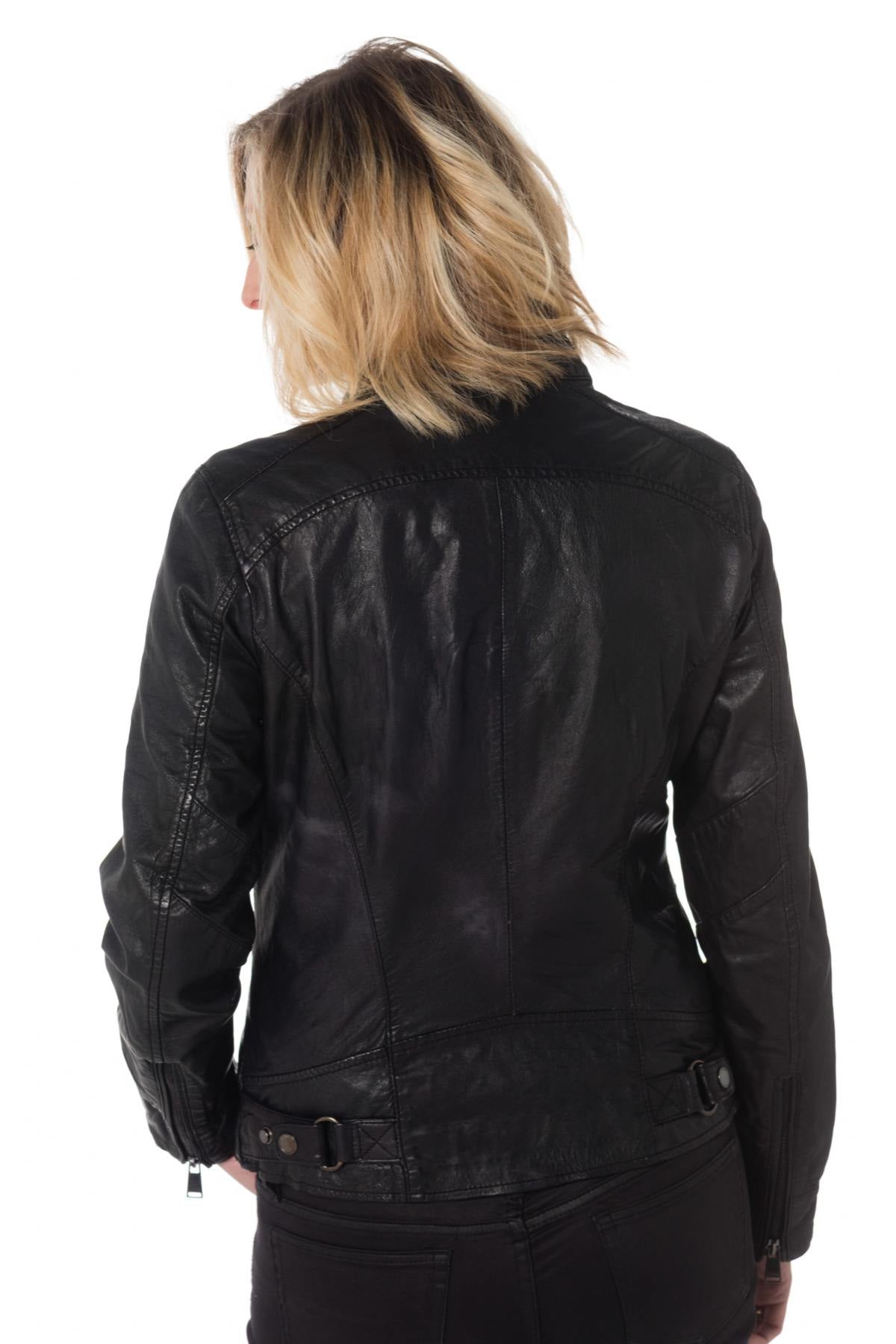  Women's biker collar jacket special for large sizes Cityzen - Image n°5