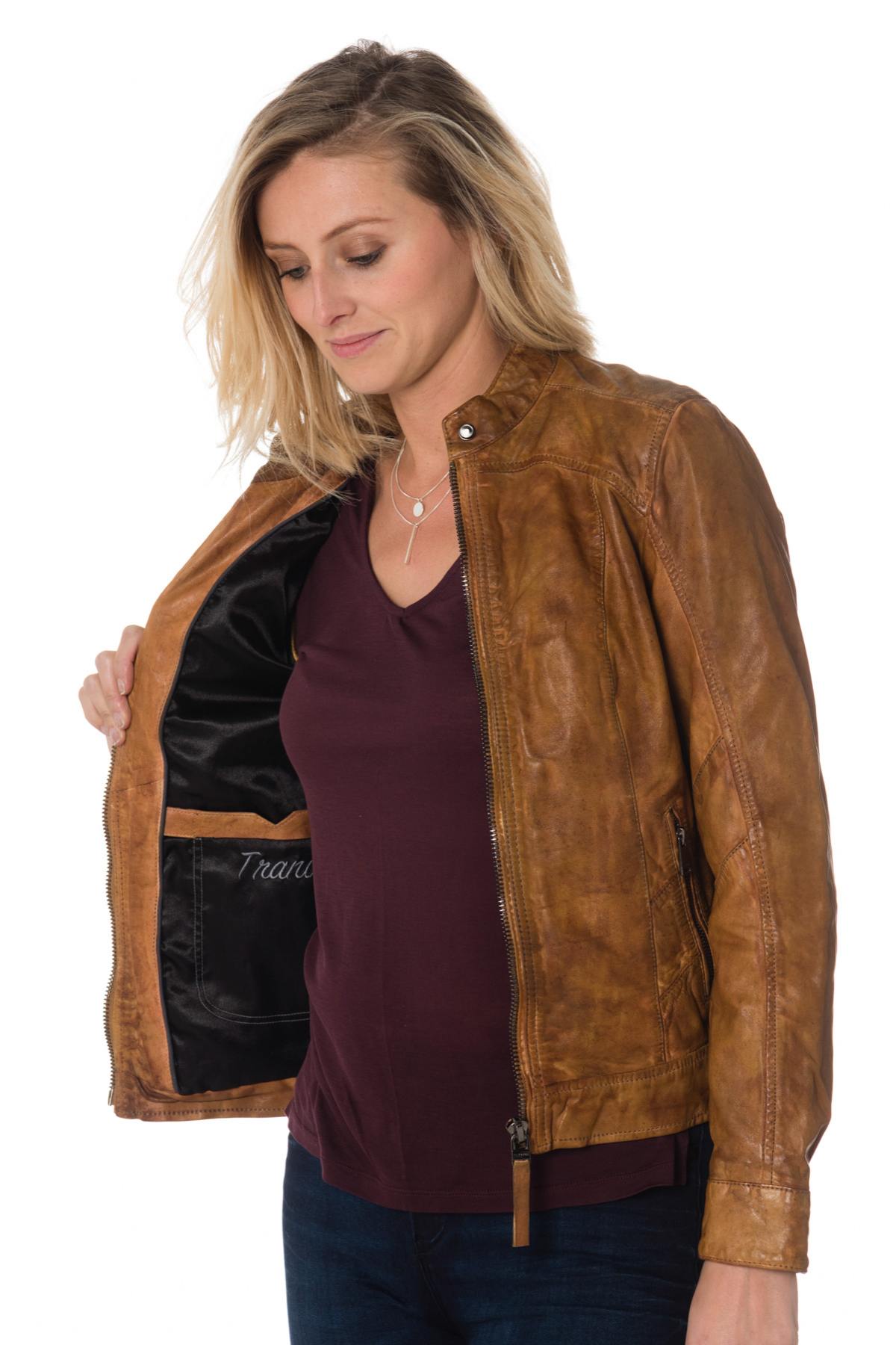 Women's biker collar jacket special for large sizes - Image n°5