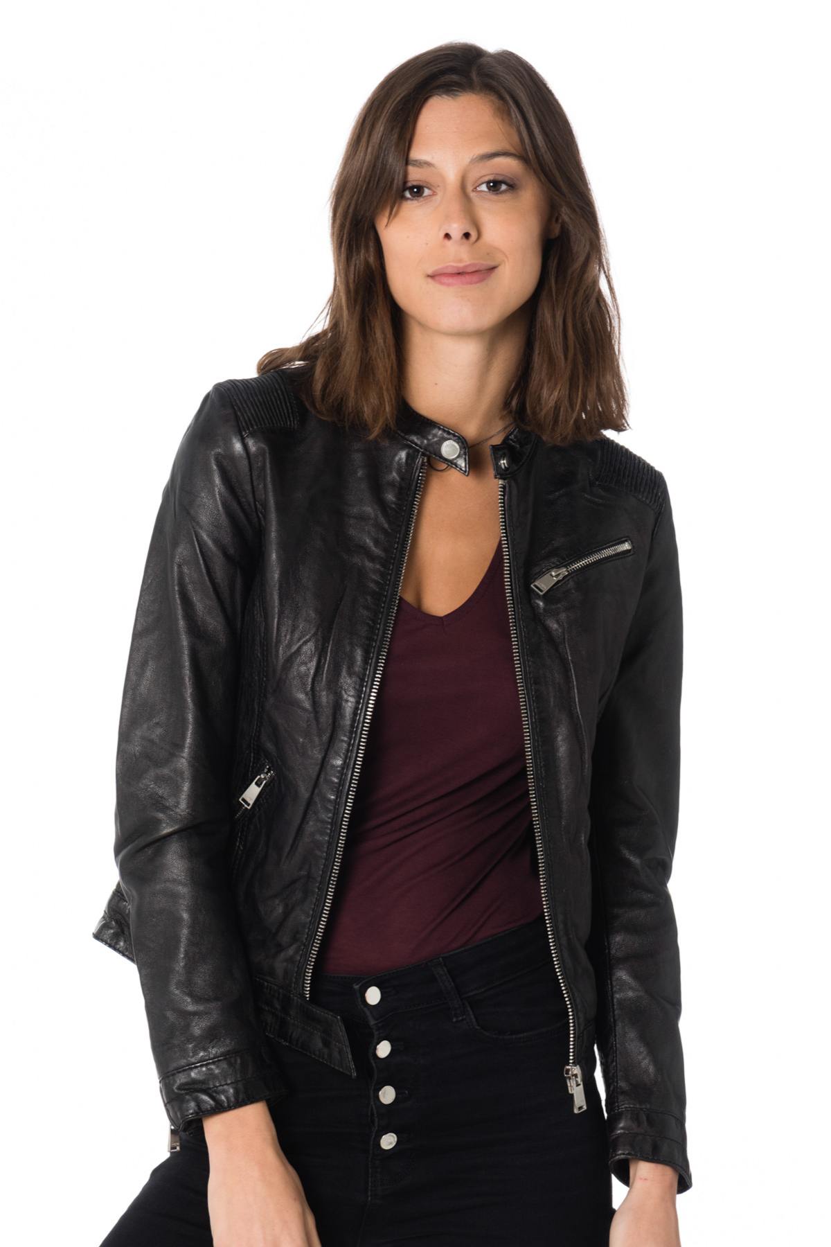 Cityzen women's biker collar jacket - Image n°4