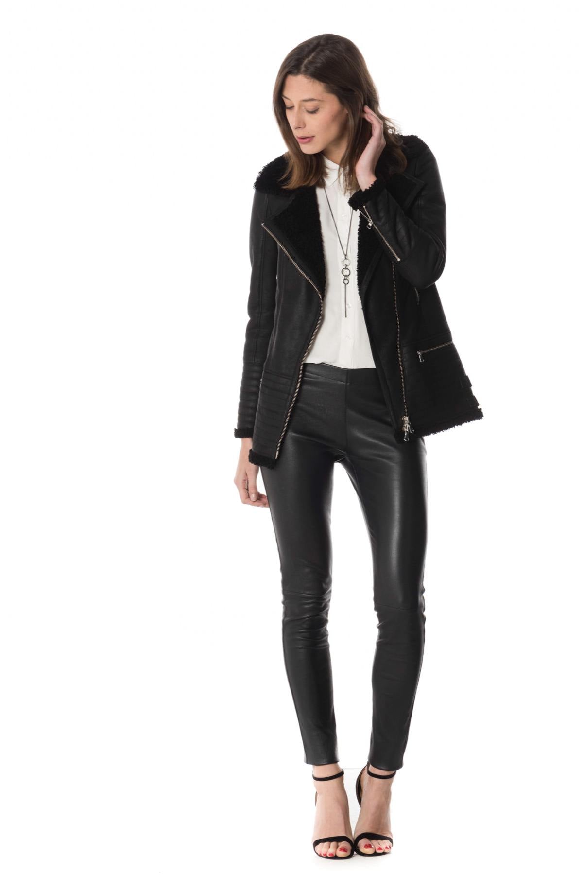 Women's shearling jacket - Image n°5