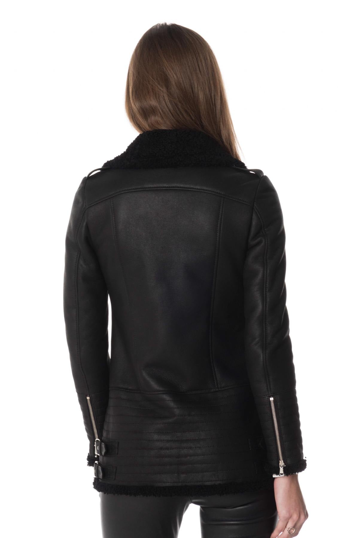 Women's shearling jacket - Image n°7