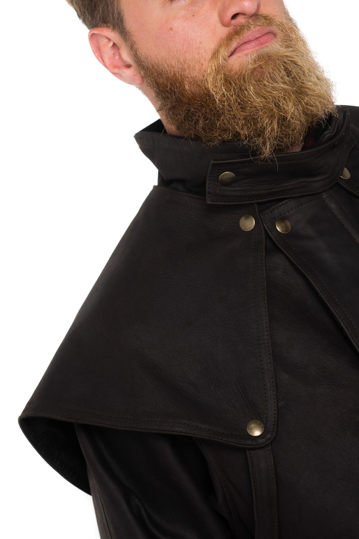 Australian buffalo leather skipper coat short version - Image n°4