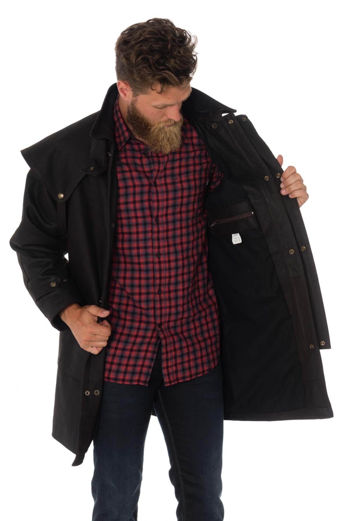 Australian buffalo leather skipper coat short version - Image n°5