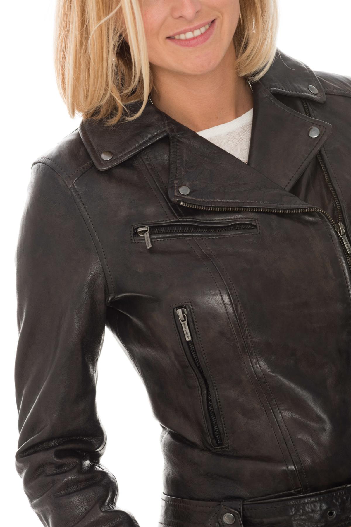 Perfecto in olive-colored lambskin - Image n°7