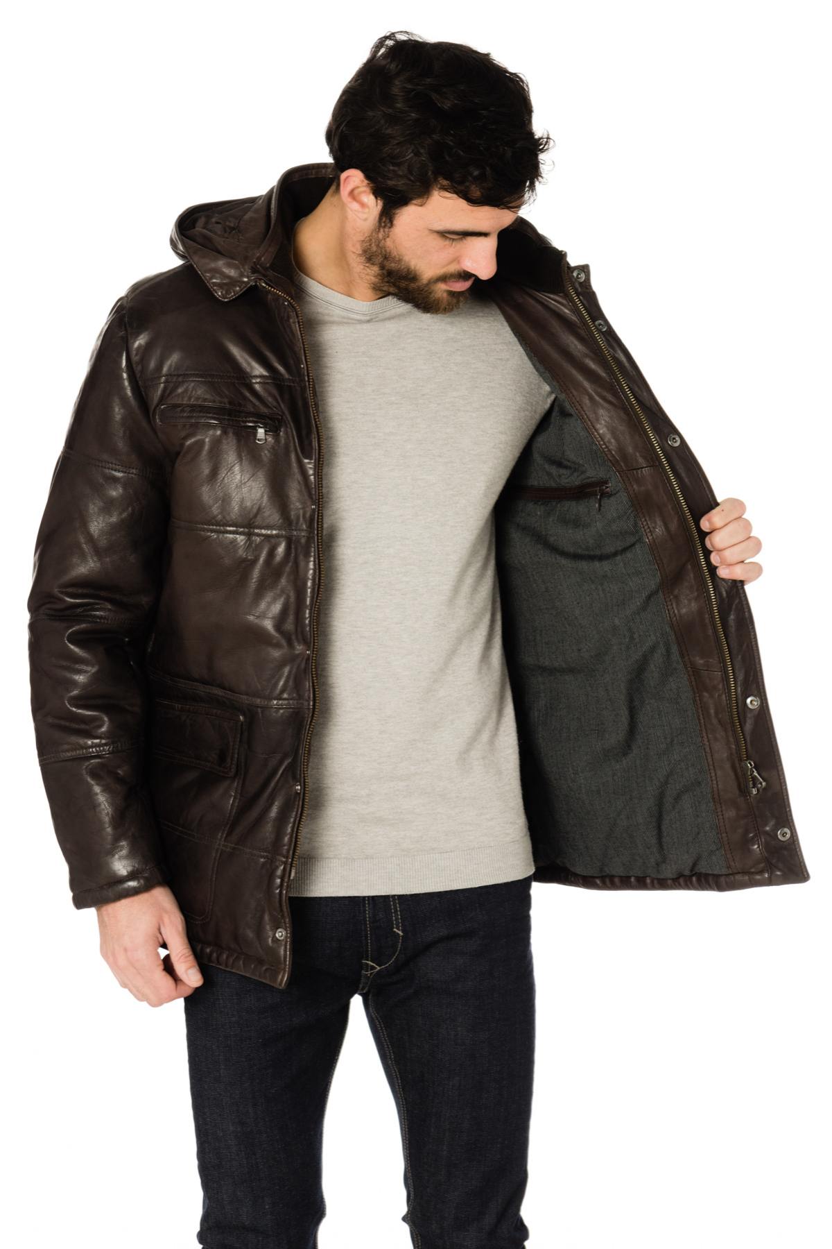 Daytona men's lambskin down jacket - Image n°4