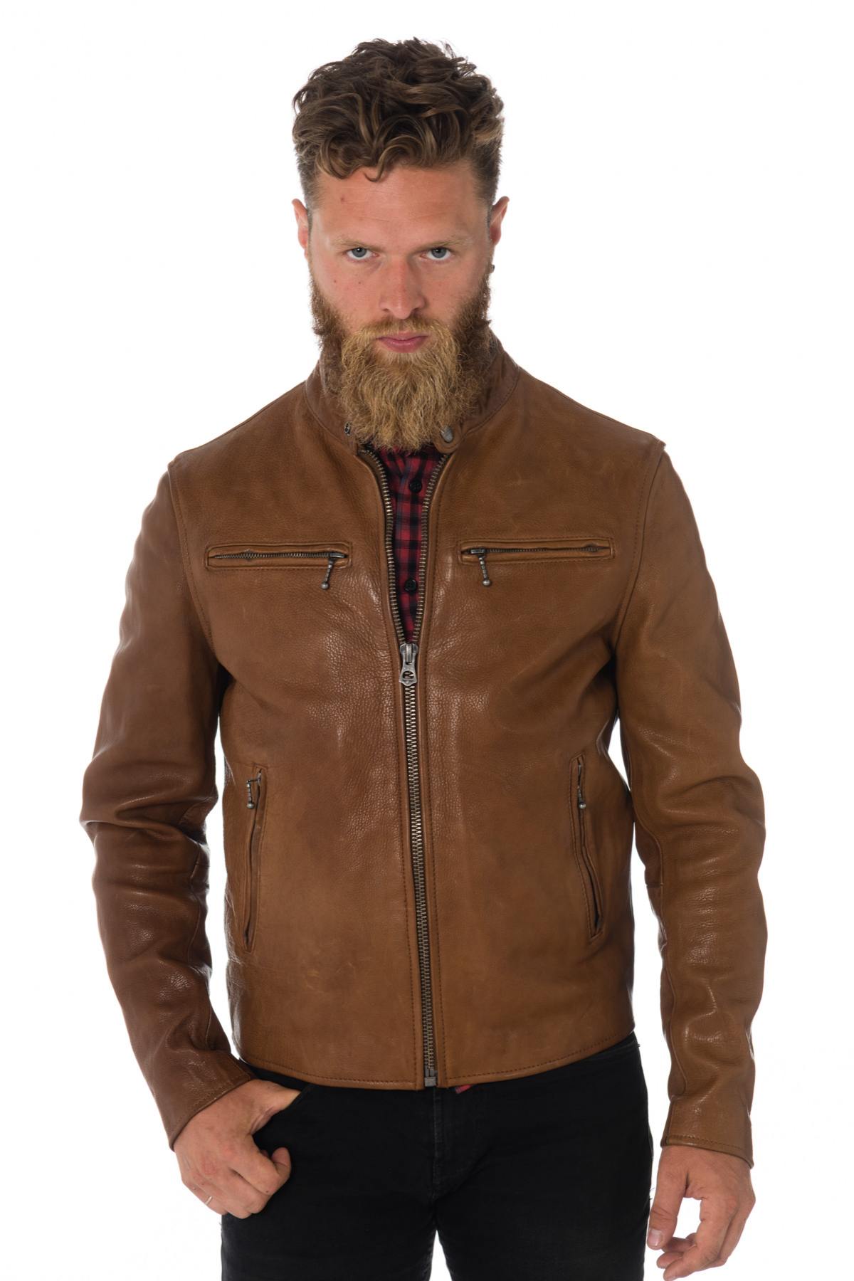 Daytona grained cowhide leather jacket - Image n°3