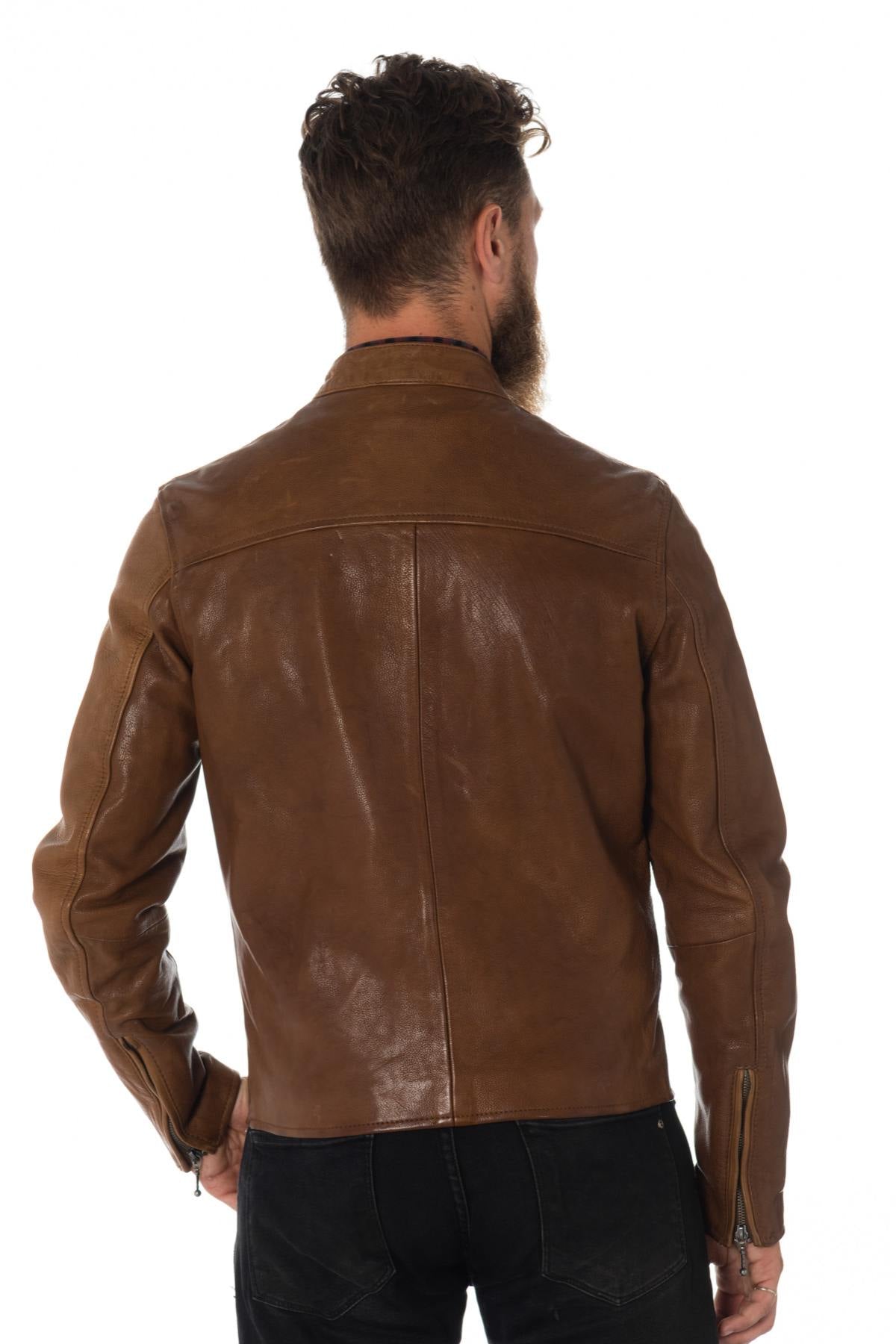 Daytona grained cowhide leather jacket - Image n°7