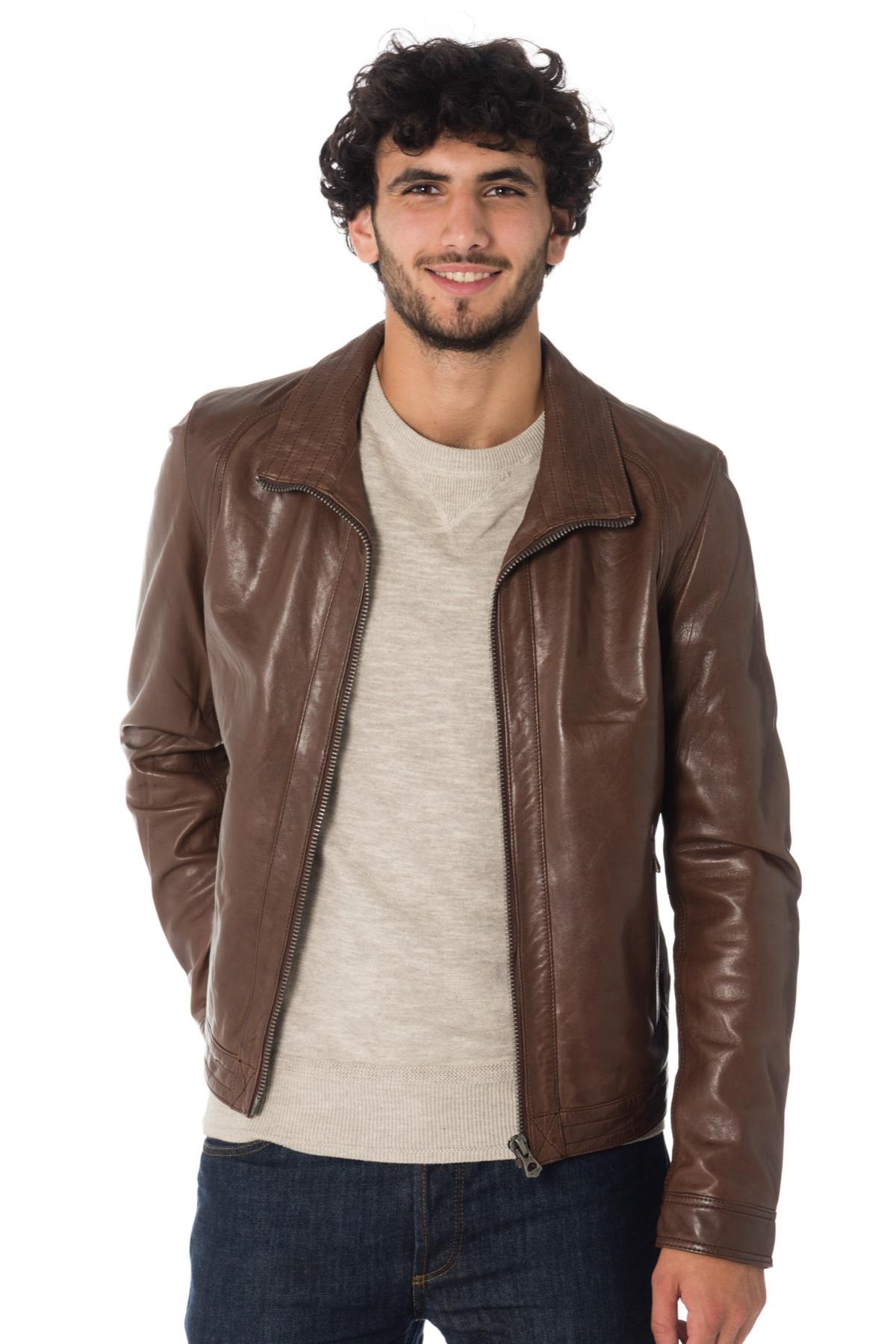 Men's Daytona lambskin leather jacket - Image n°3