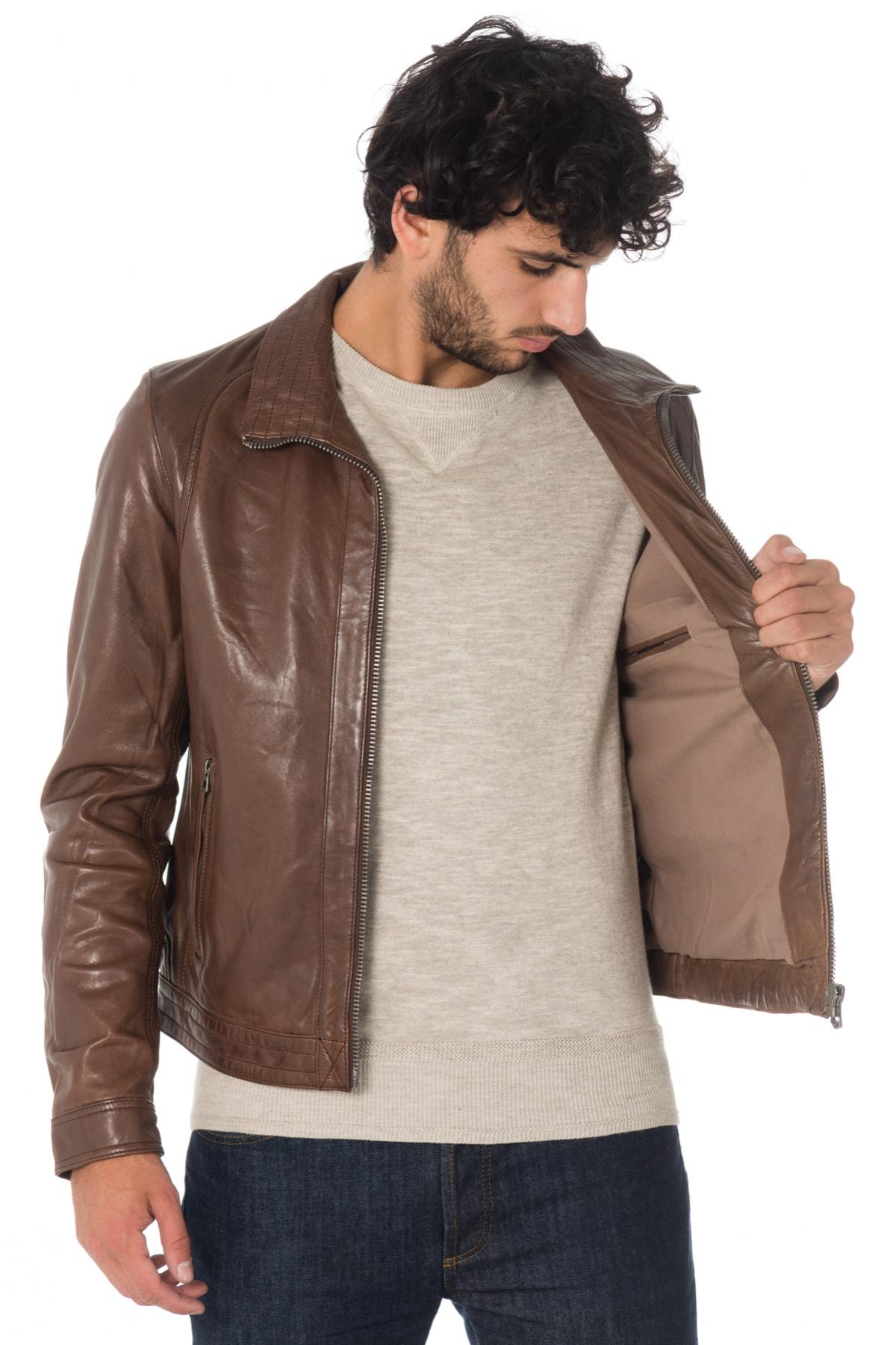 Men's Daytona lambskin leather jacket - Image n°5