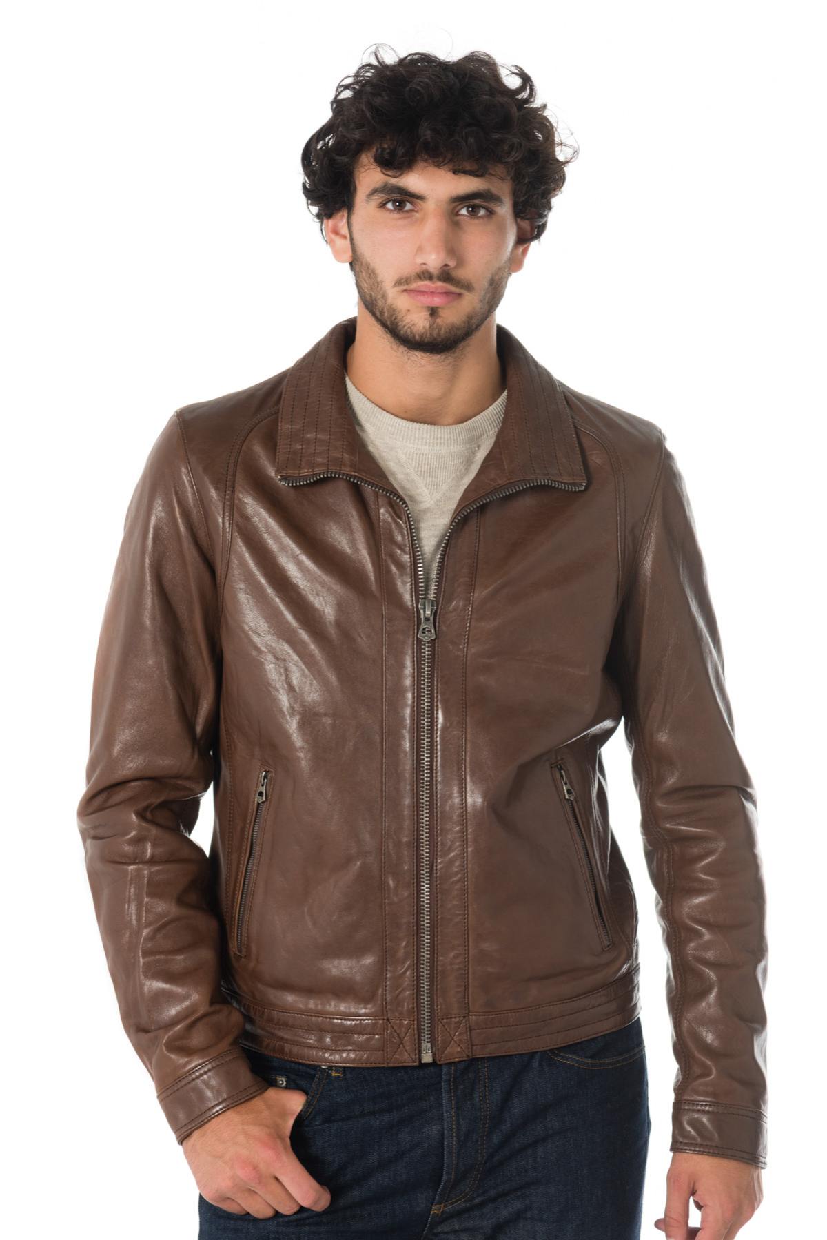 Men's Daytona lambskin leather jacket - Image n°4