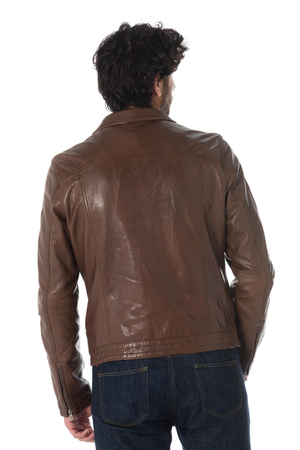 Men's Daytona lambskin leather jacket - Image n°6