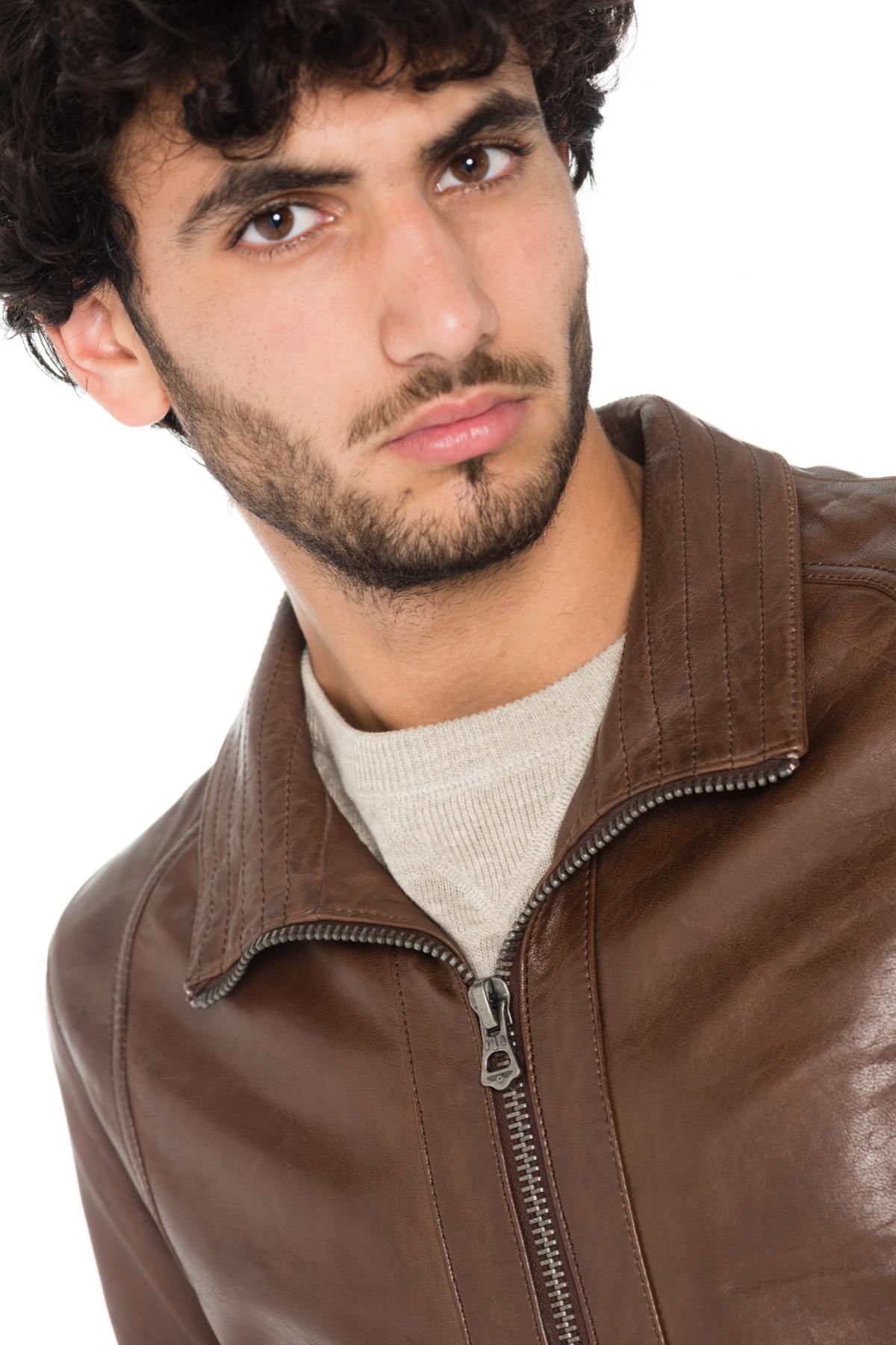 Men's Daytona lambskin leather jacket - Image n°7