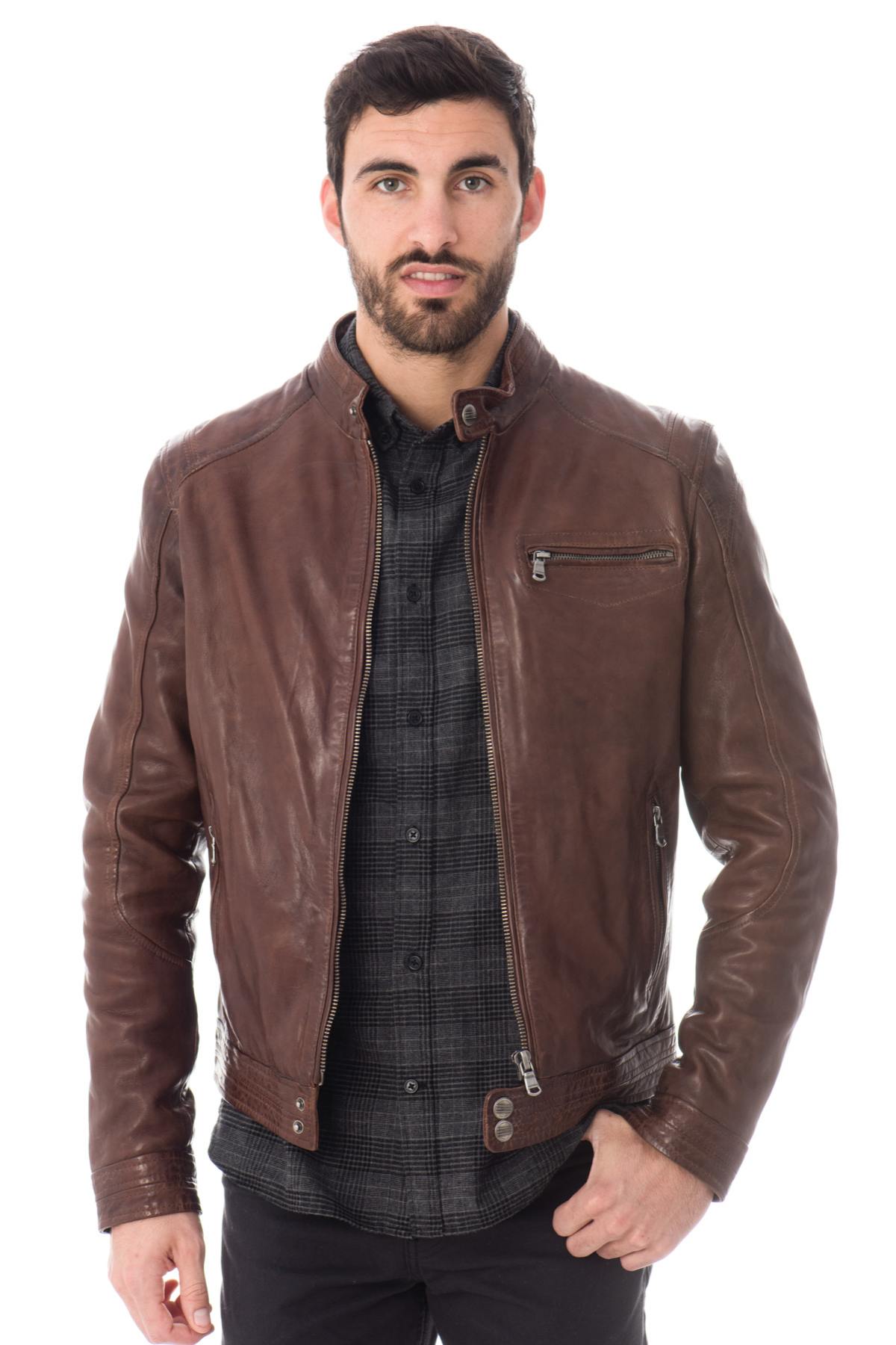 Daytona Leather Jacket for Men Bison - Image n°3